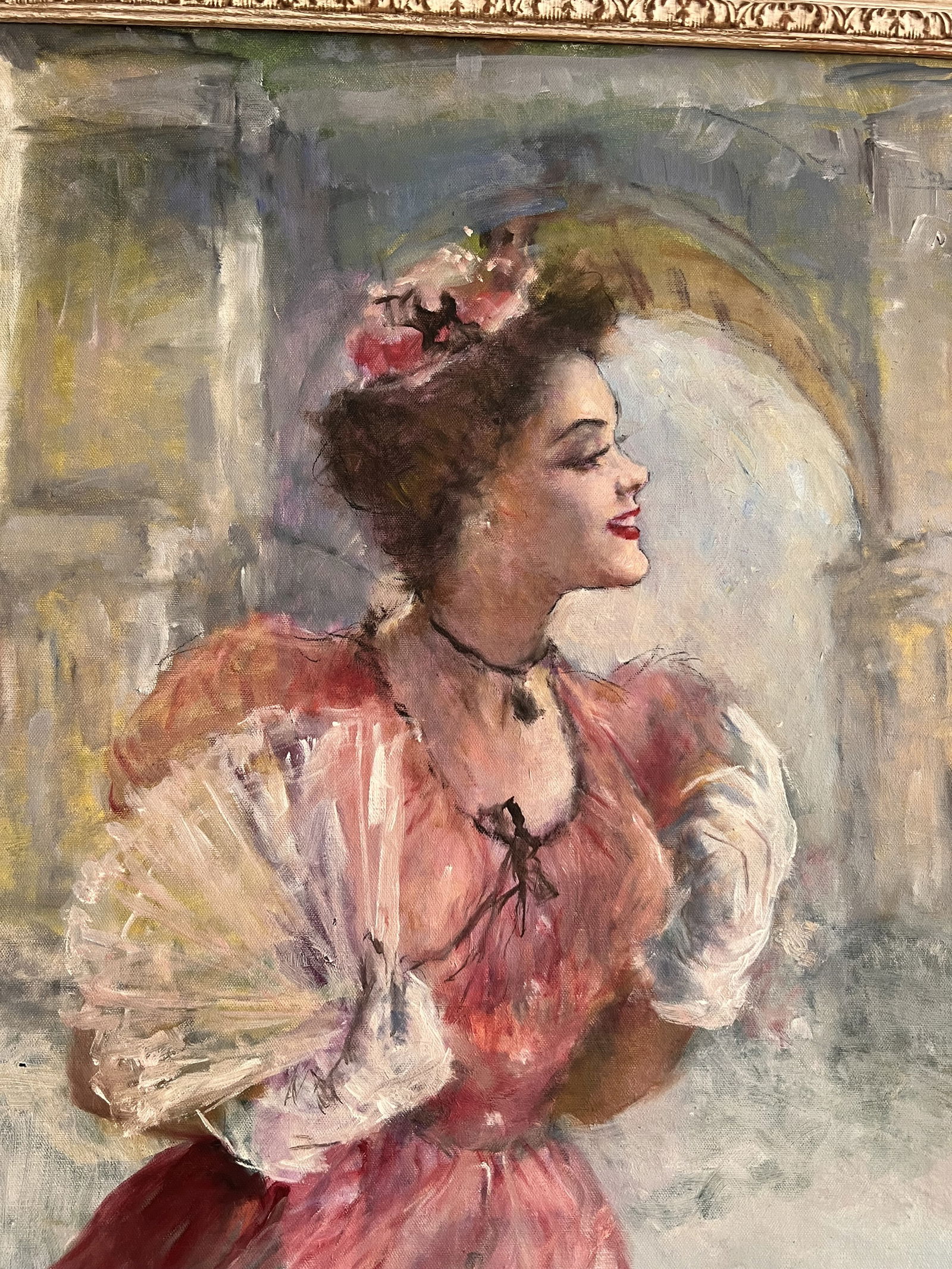 Pal Fried (1893-1976) "Lady" Painting - 4