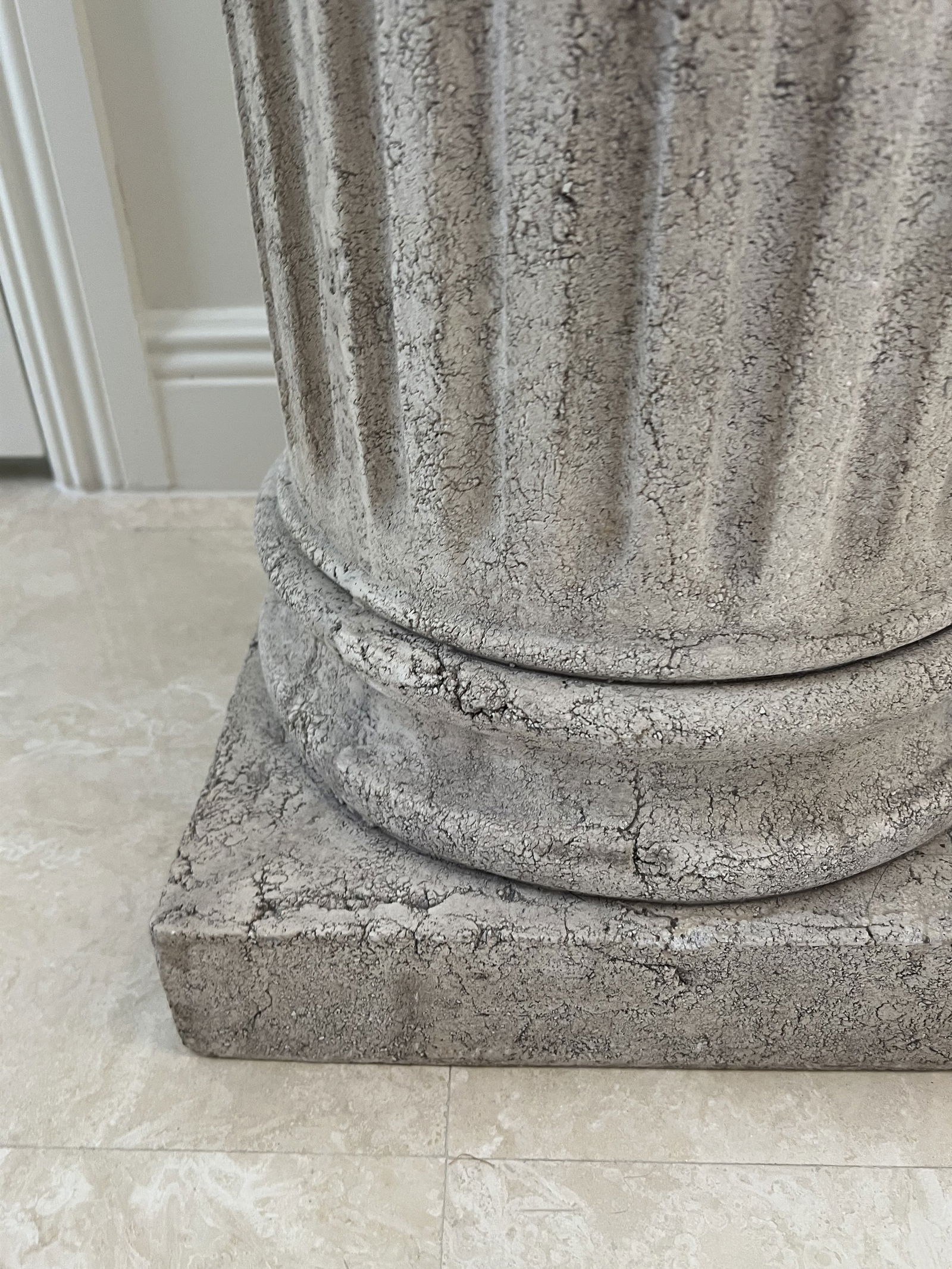 Tuscan Roman Pillar Pedestal - 4