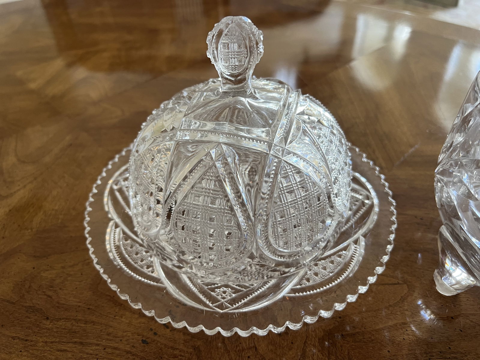 Grouping of Antique Cut and Pressed Glass and Crystal - 11