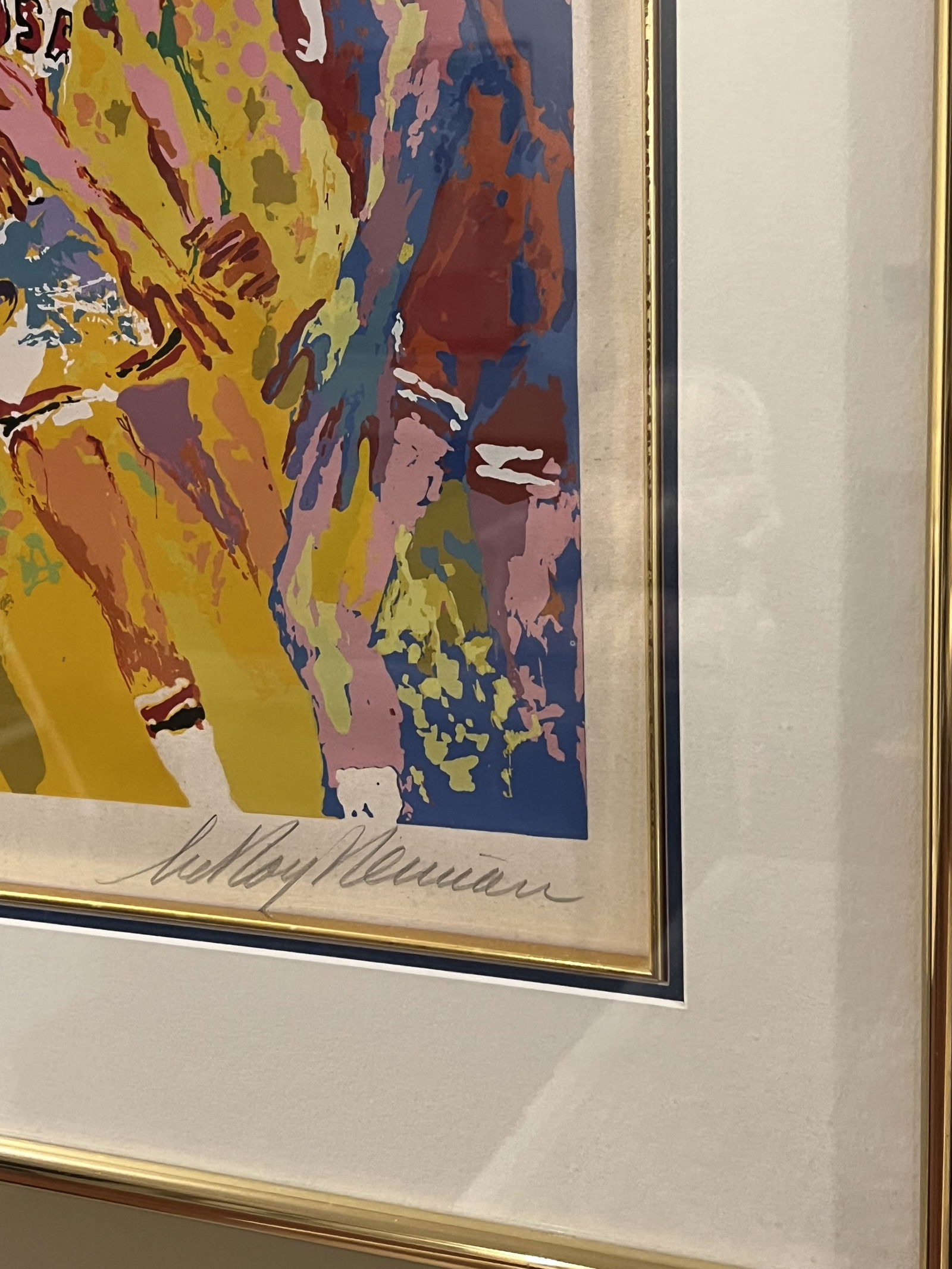 LeRoy Neiman Olympic Basketball Serigraph - 2
