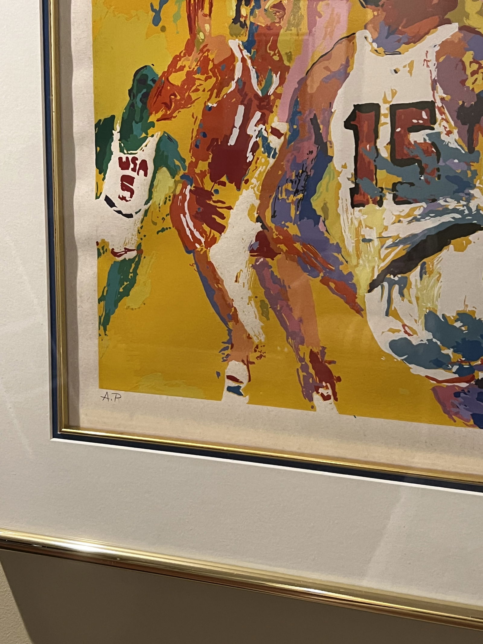 LeRoy Neiman Olympic Basketball Serigraph - 3