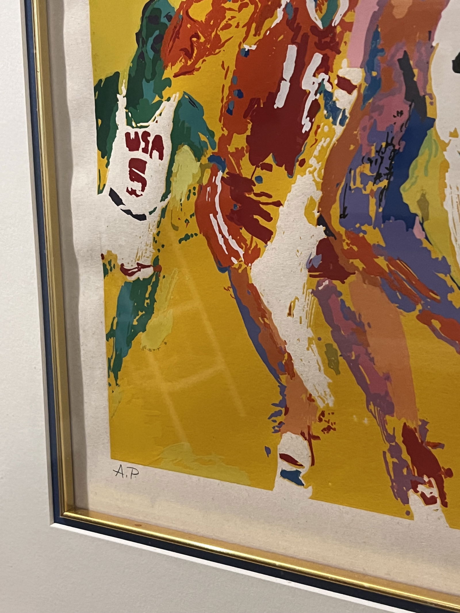 LeRoy Neiman Olympic Basketball Serigraph - 6
