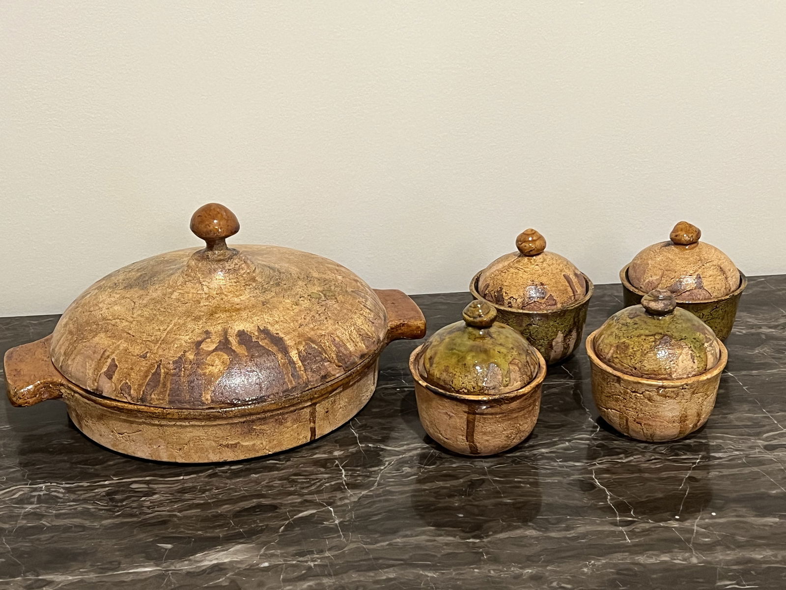 Awerican Studio Pottery Glazed Covered Dishes (1 of 7)