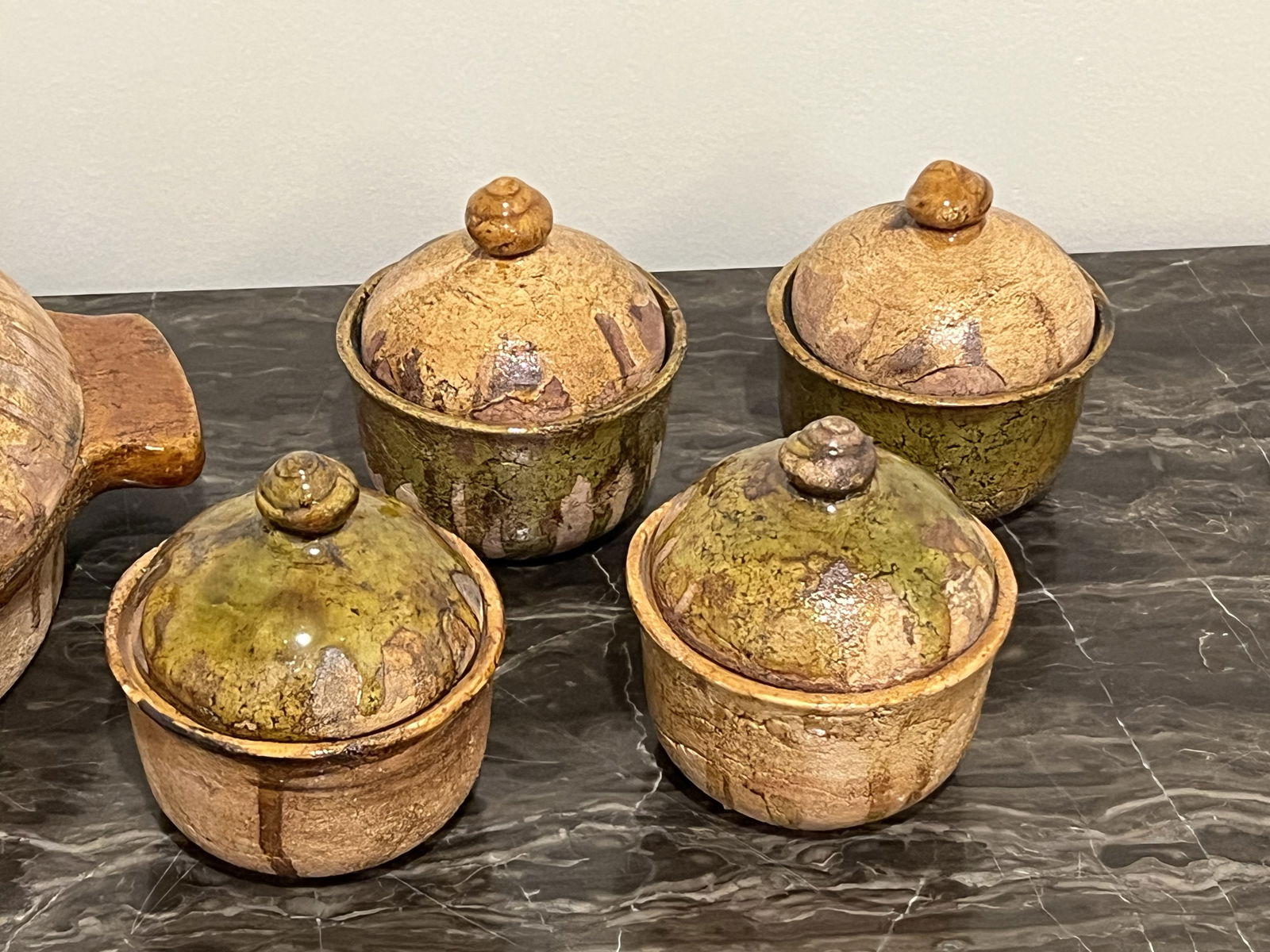 Awerican Studio Pottery Glazed Covered Dishes - 2