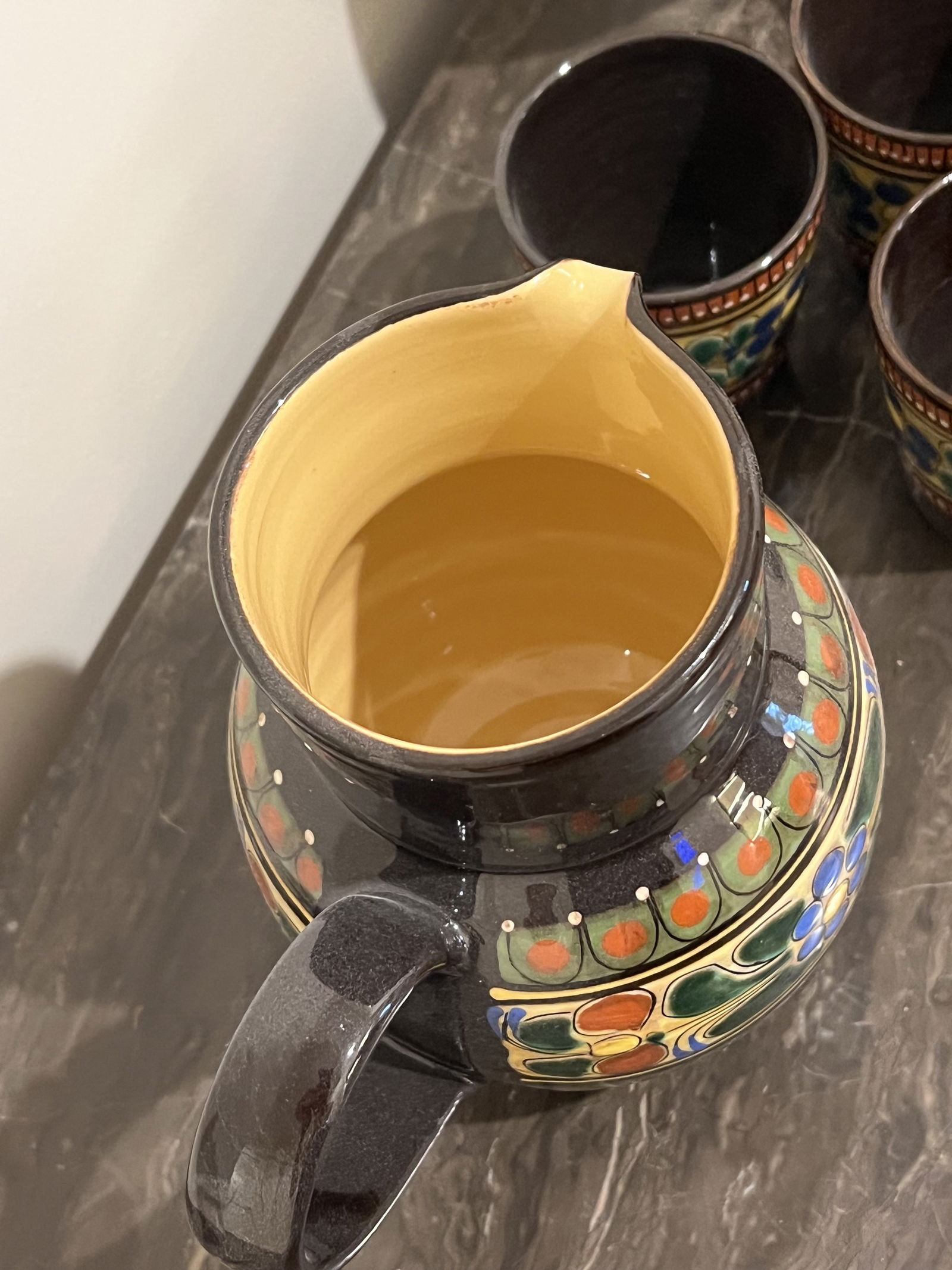 Swiss Folk Art Pottery Grouping - 3