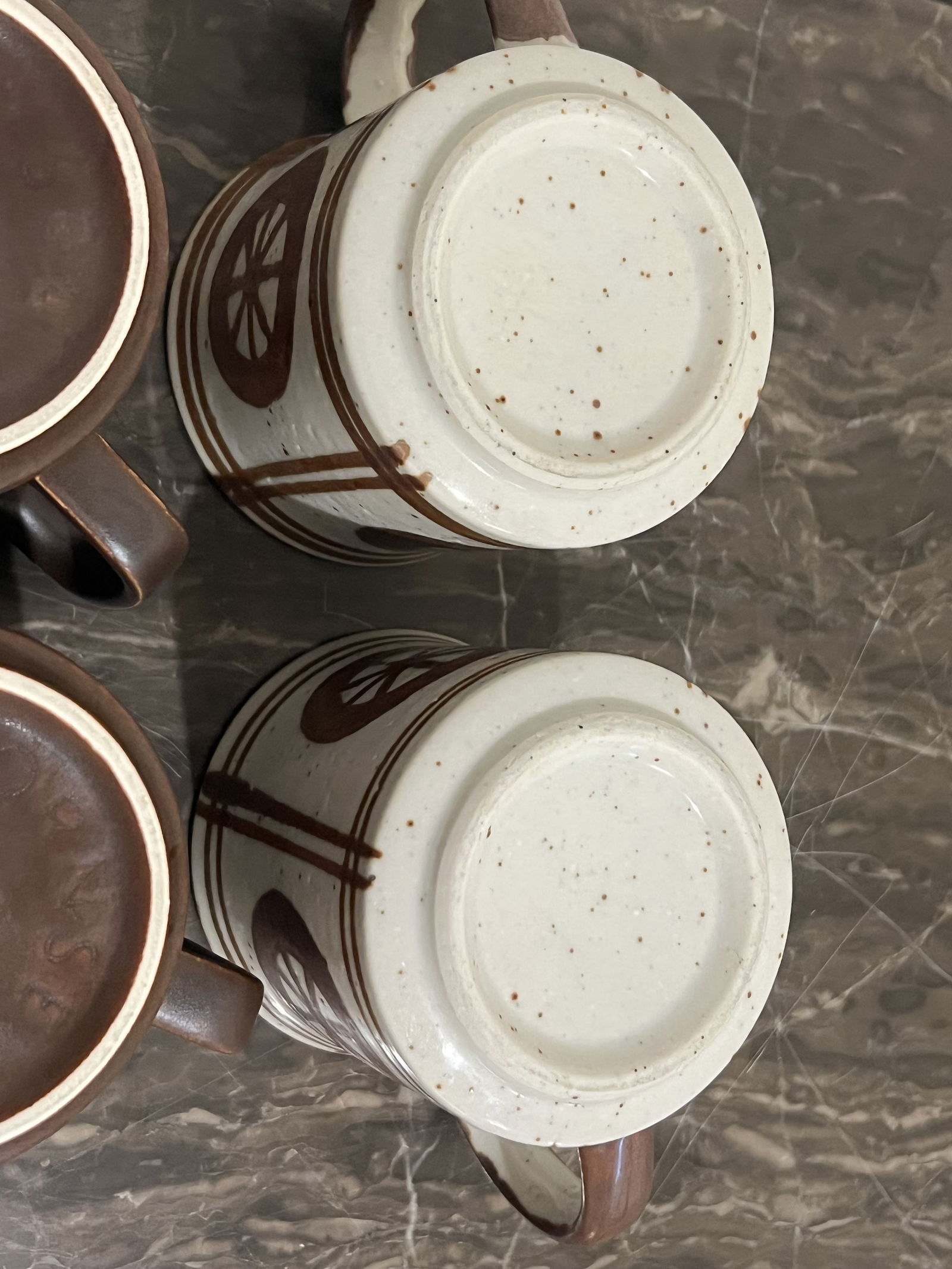 Vintage 1970's Pottery Coffee Mugs - 7
