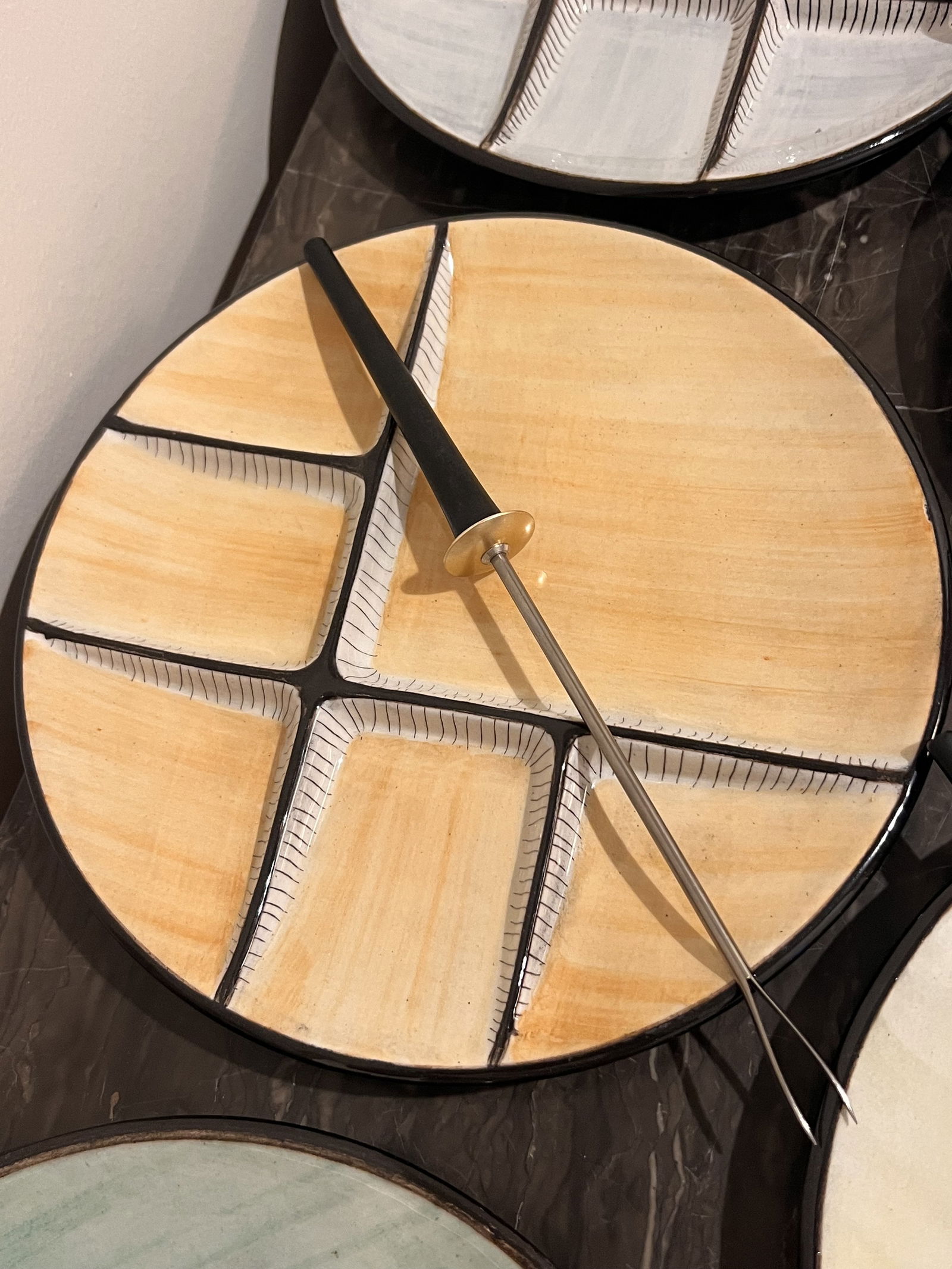 Burkart Handarbeit Swiss Fondue Plates & Forks - 4