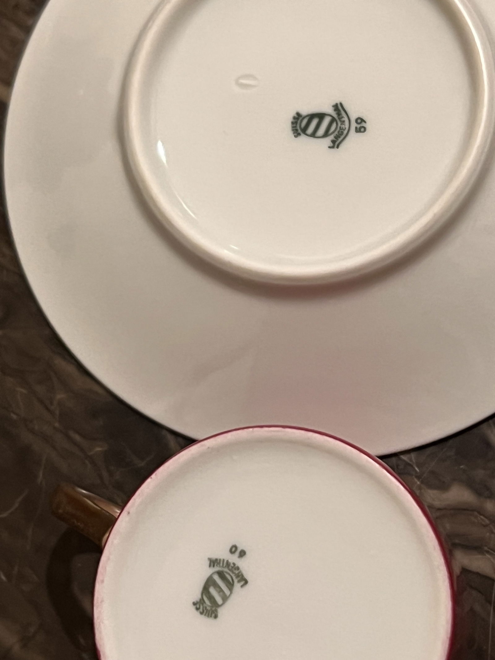 (6) Swiss Langenthal Suisse Demitasse Cups & Saucers - 5