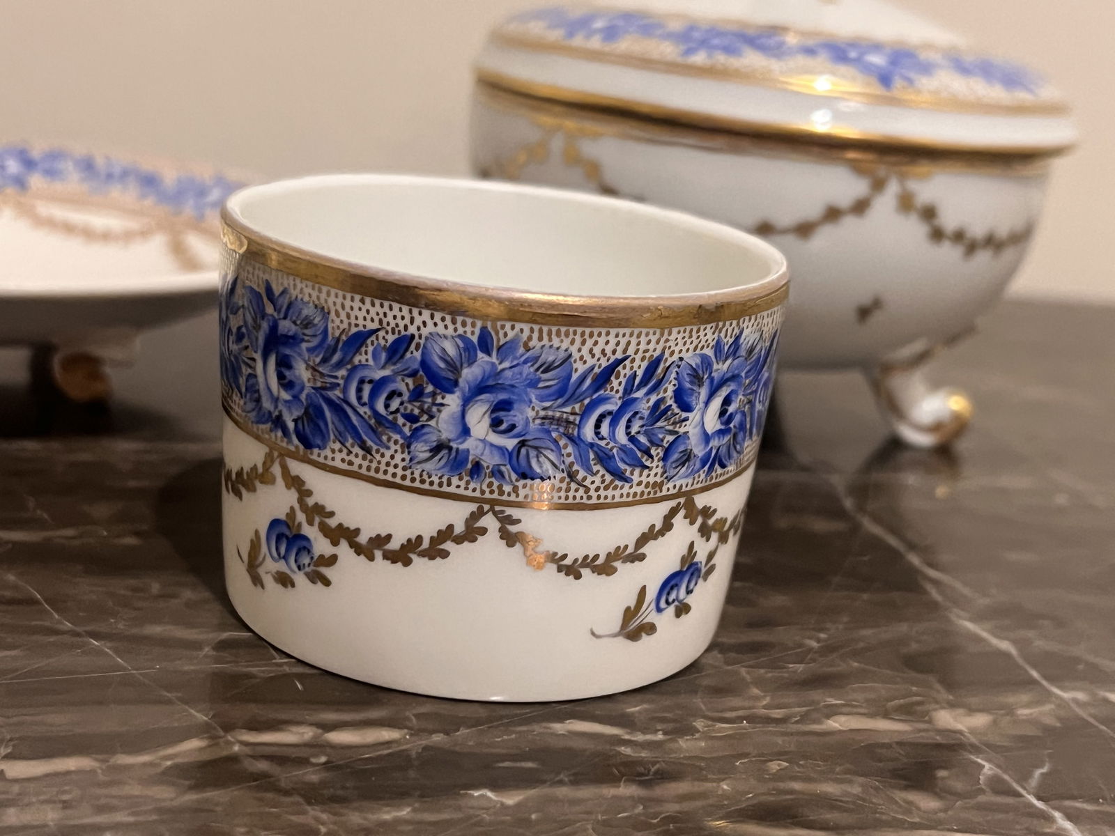 Antique European Porcelain Dresser Set - 2