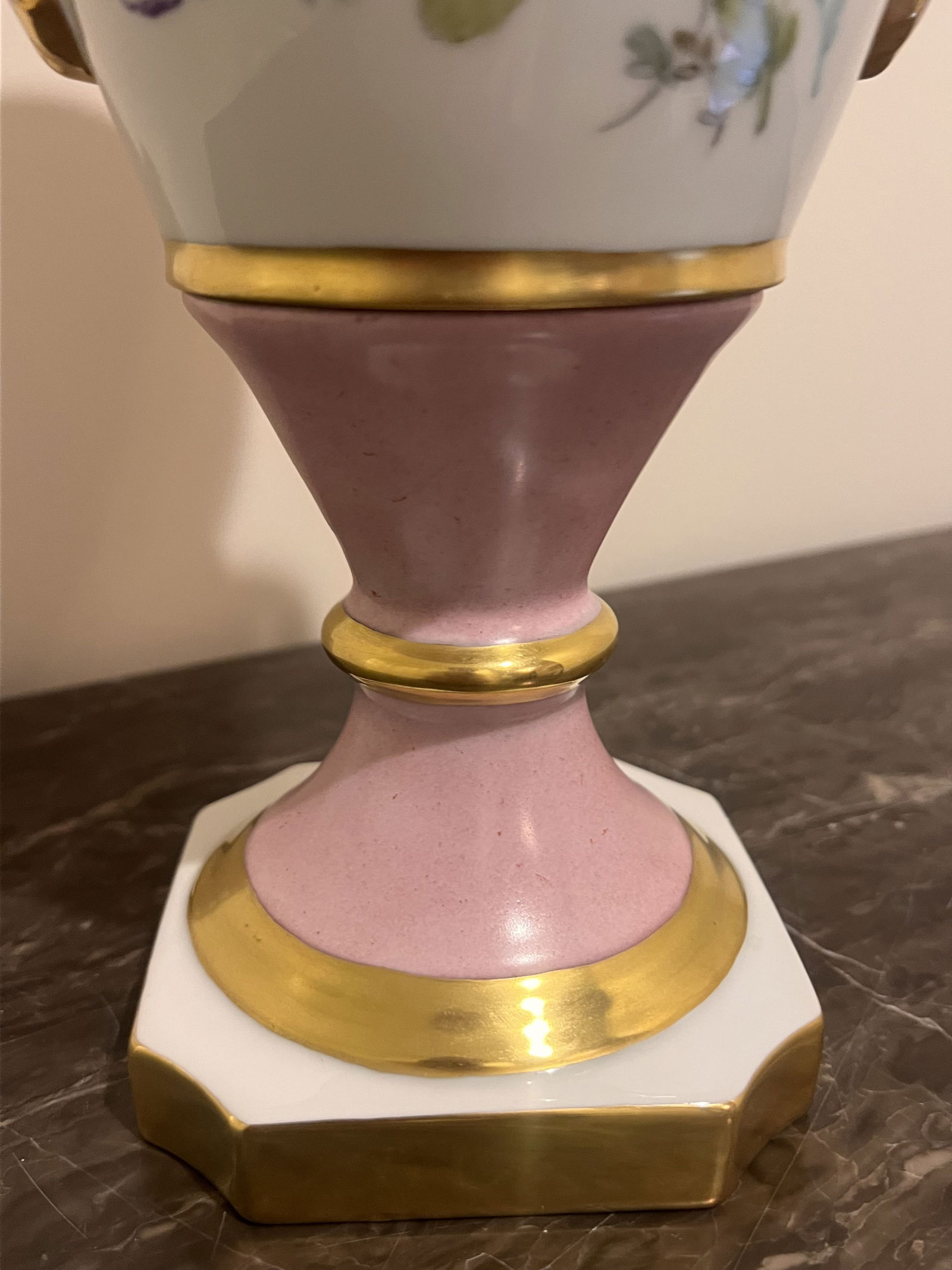 Antique French Limoges Porcelain Old Paris Vase - 6