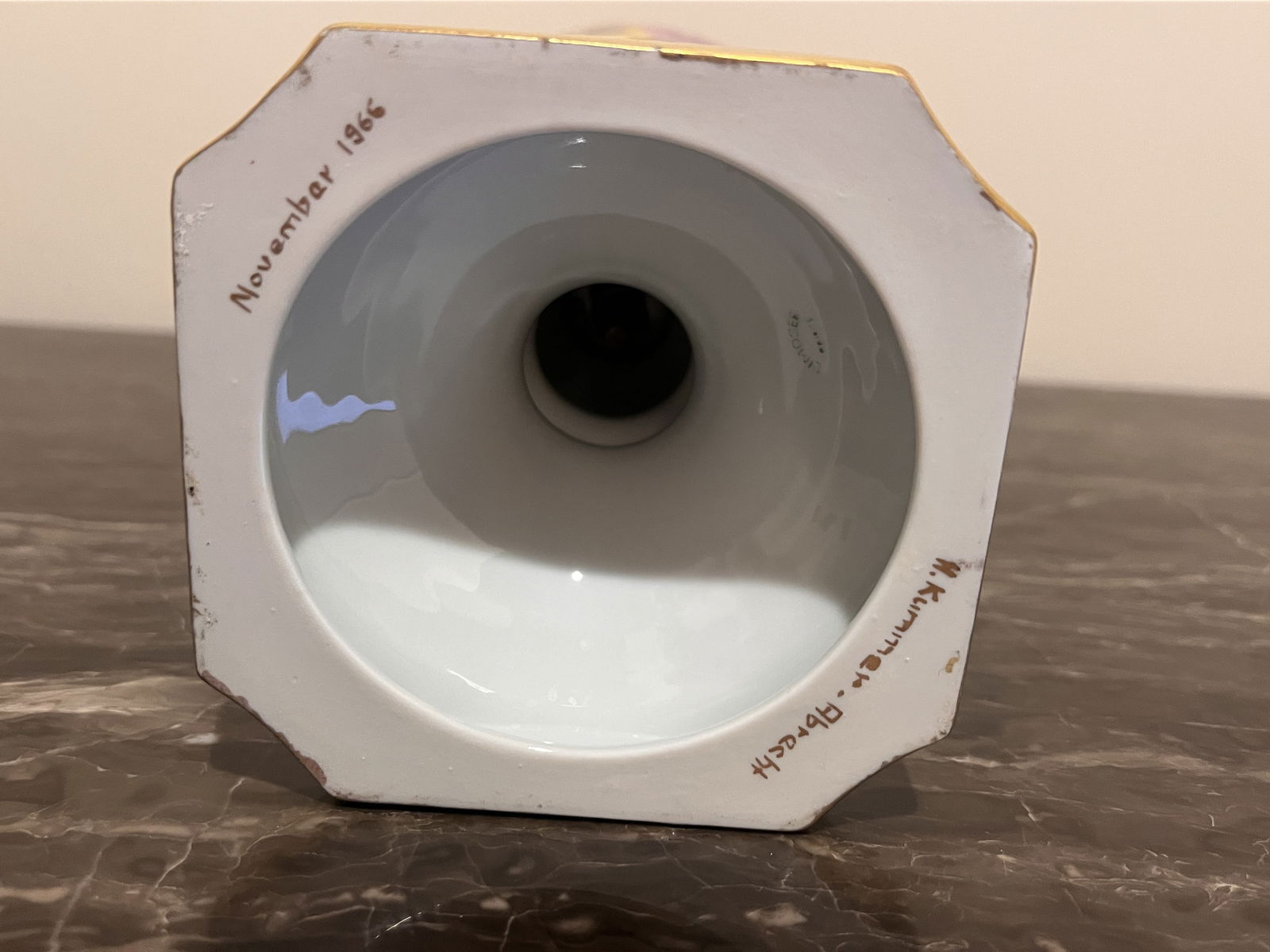 Antique French Limoges Porcelain Old Paris Vase - 8