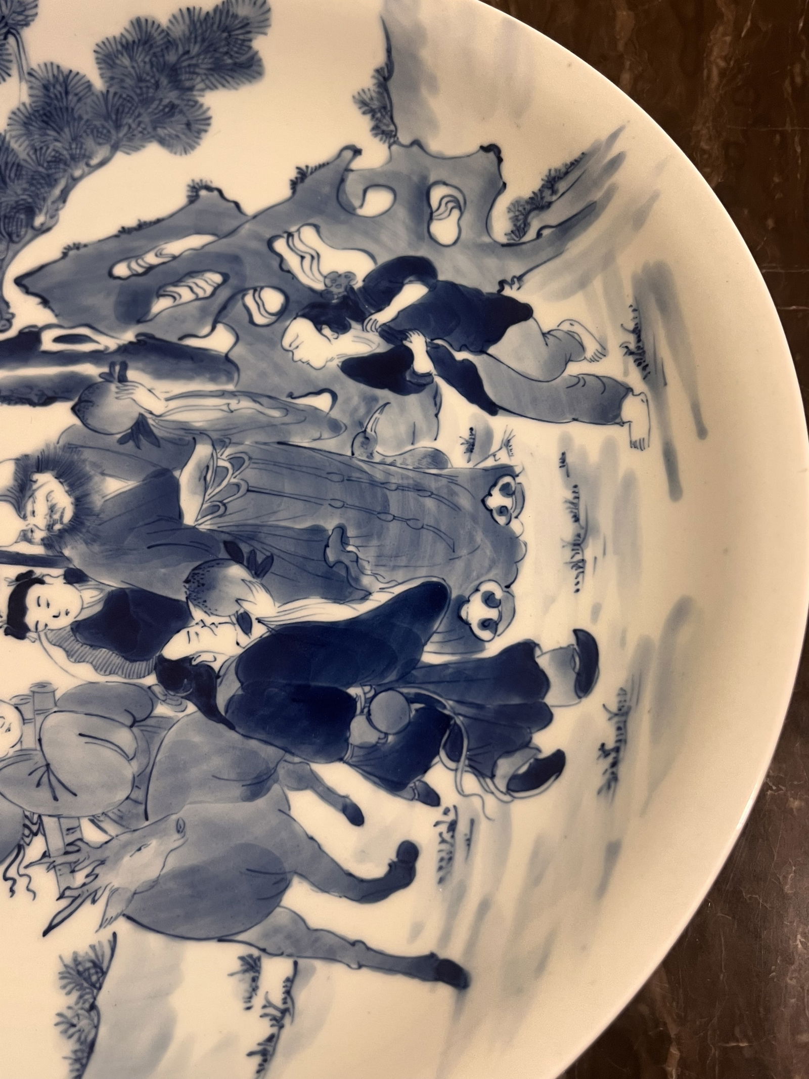 (2) Chinese Blue and White Porcelain Plates Chargers - 3