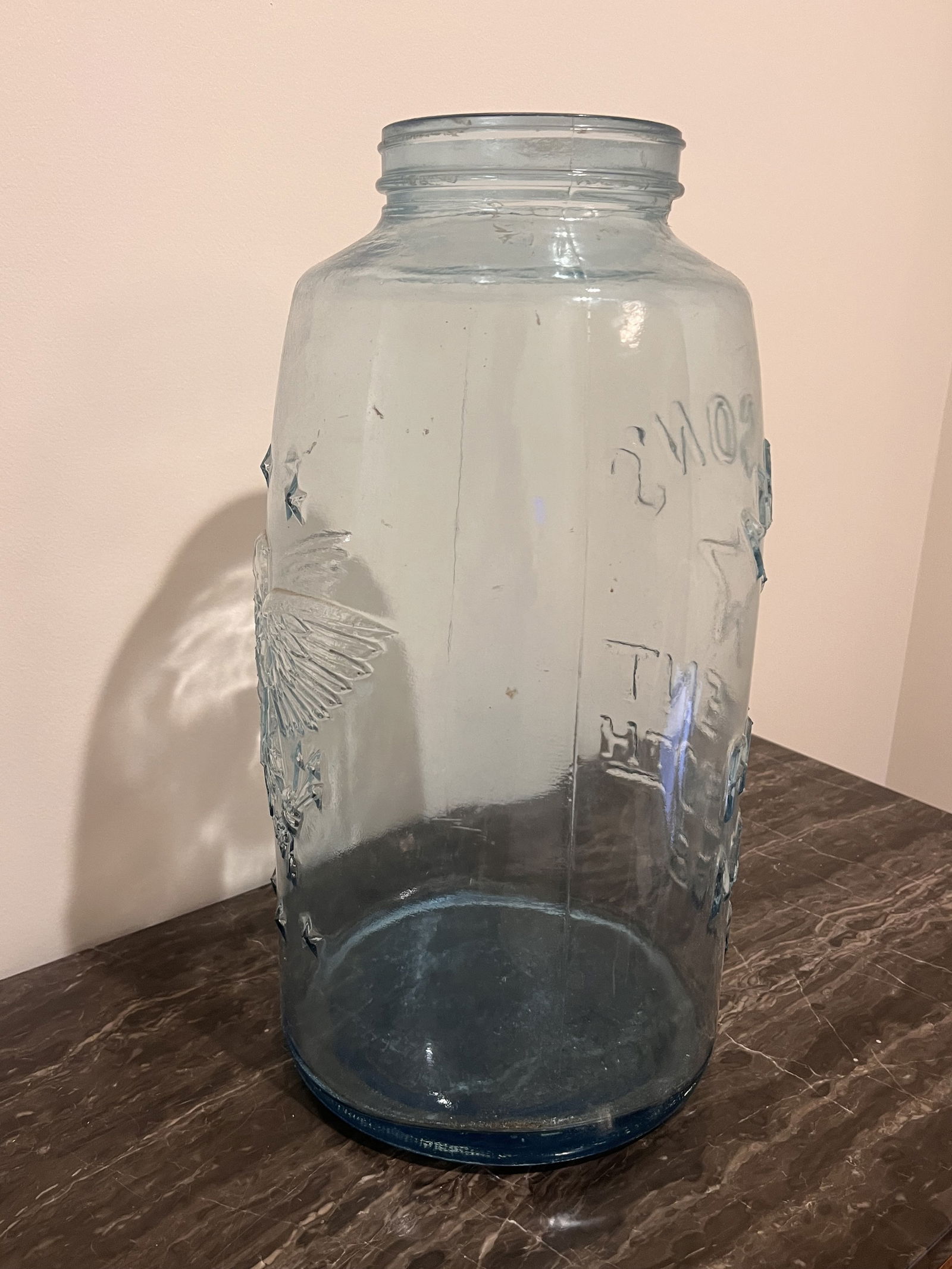 Extra Large Blue Mason's Jar 18" Tall - 5