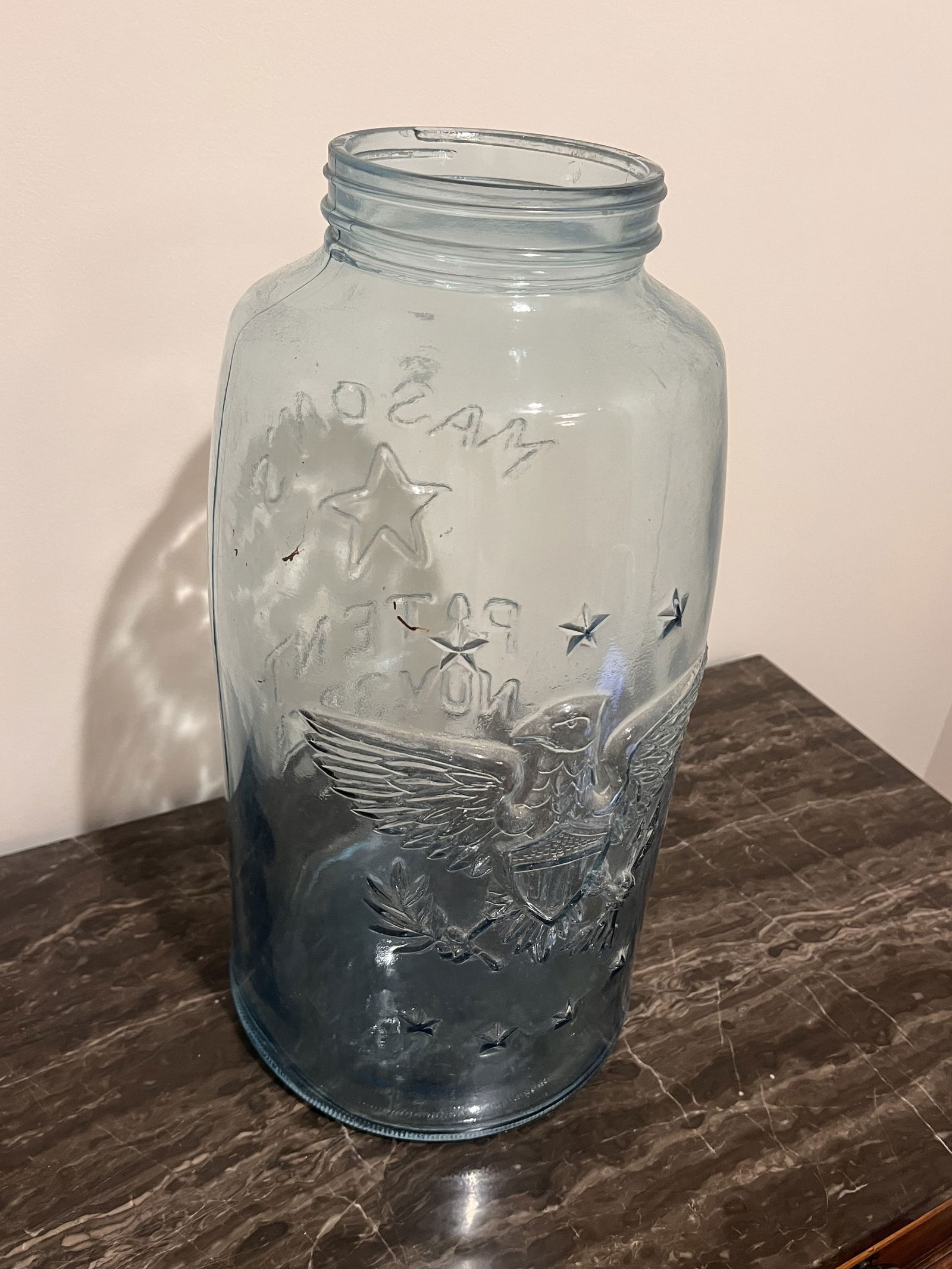 Extra Large Blue Mason's Jar 18" Tall - 7