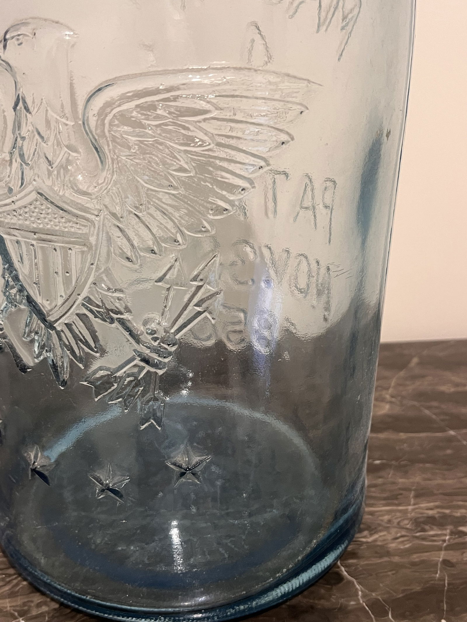 Extra Large Blue Mason's Jar 18" Tall - 9