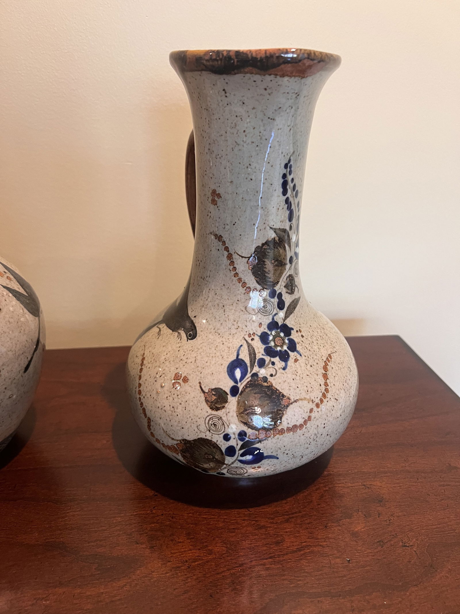 (2) Mexican Tonala Pottery Vases - 6