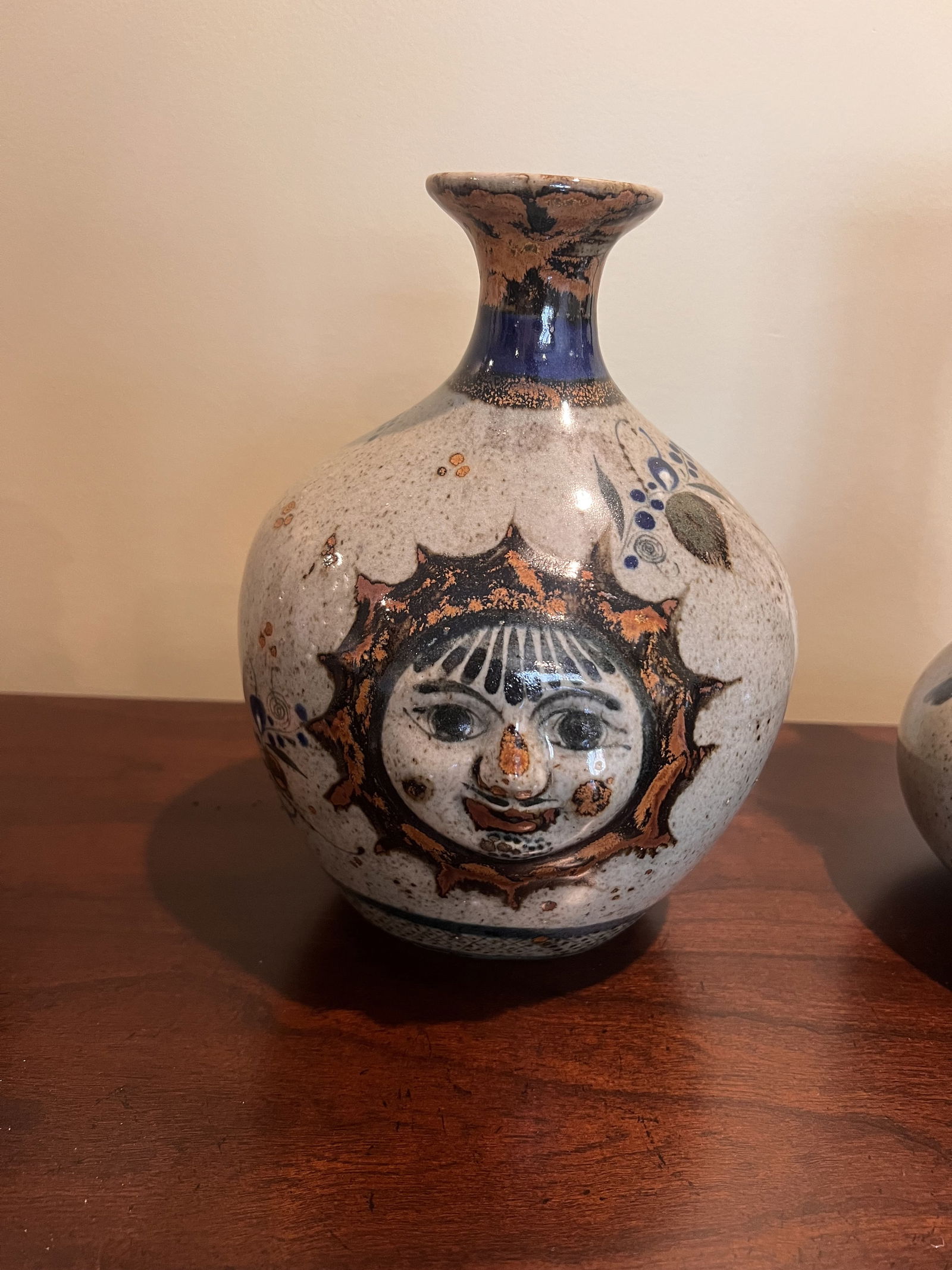 (2) Mexican Tonala Pottery Vases - 7