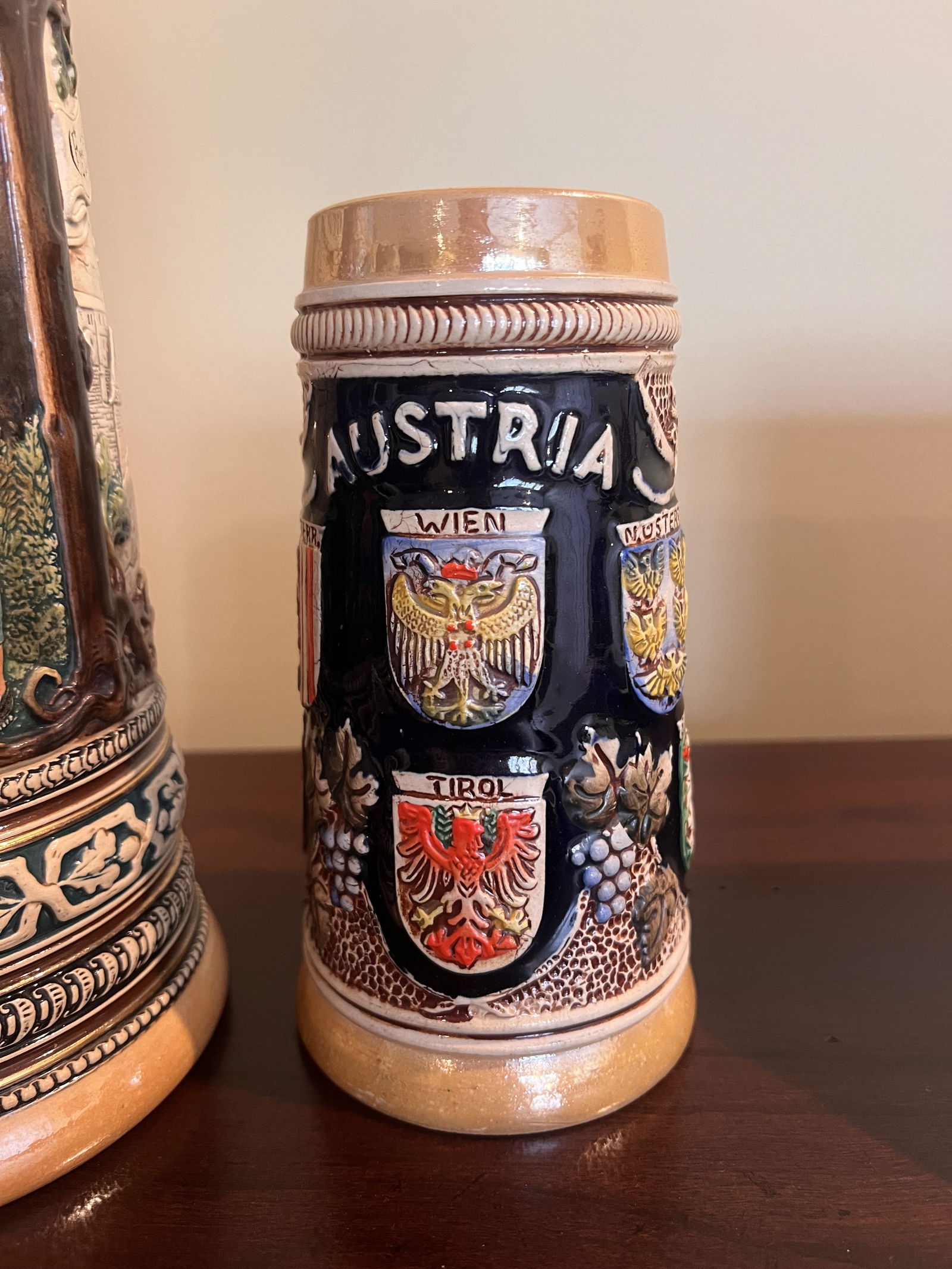 (2) Vintage German Austria Beer Steins - 2