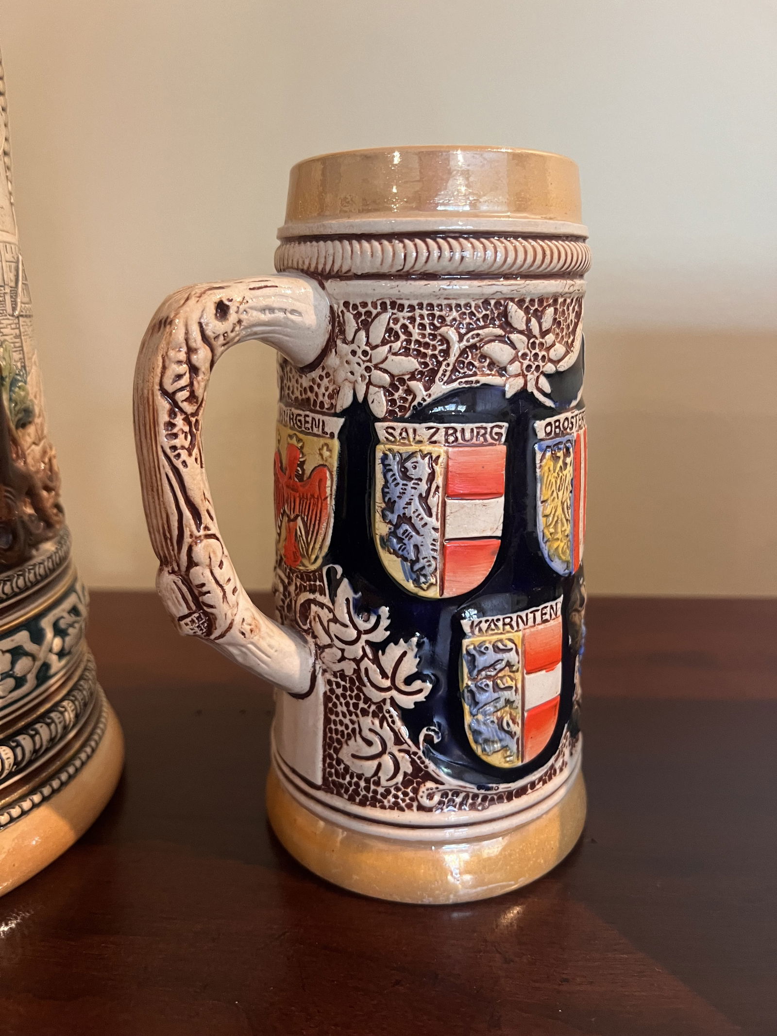(2) Vintage German Austria Beer Steins - 4
