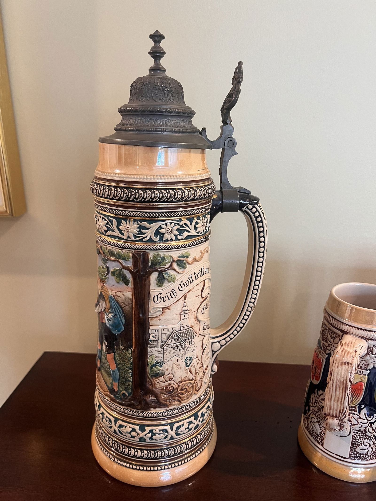 (2) Vintage German Austria Beer Steins - 6
