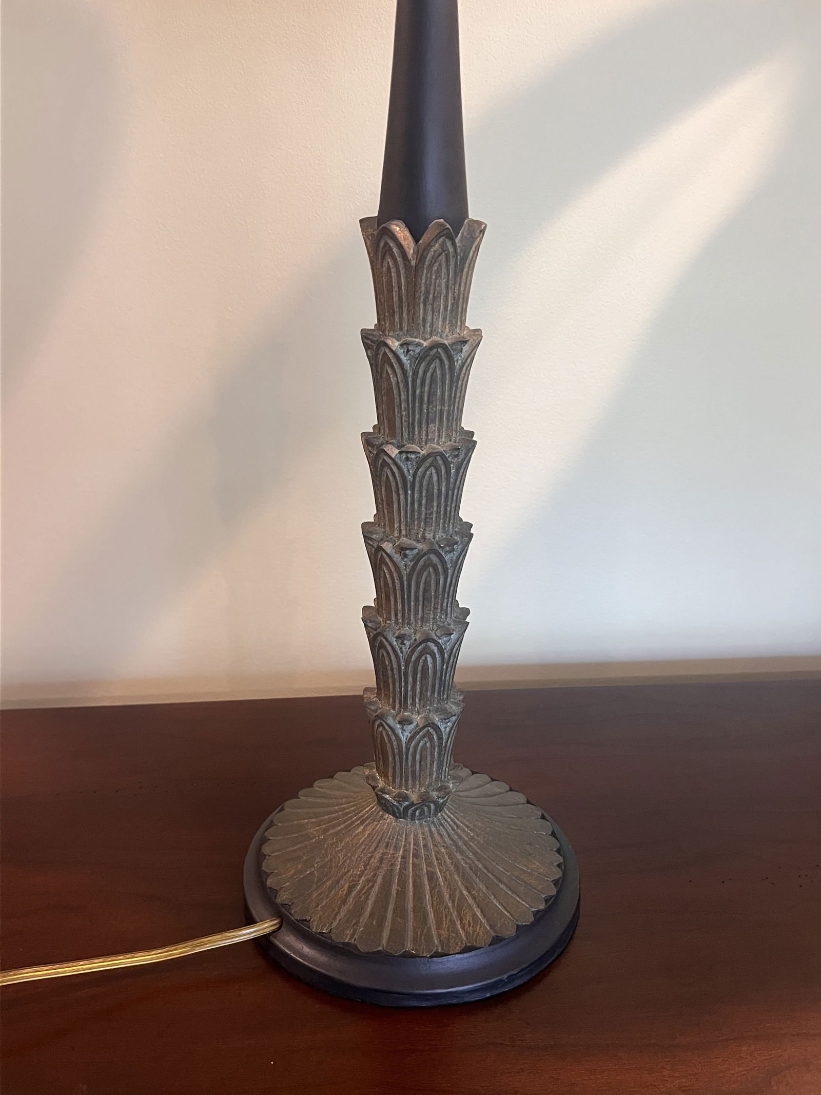 Pair of Palm Tree Buffet or Table Lamps - 5