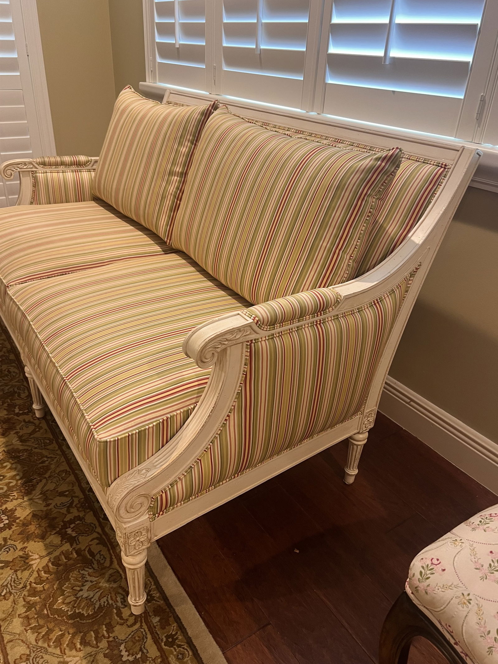 Ethan Allen French Style Settee - 2