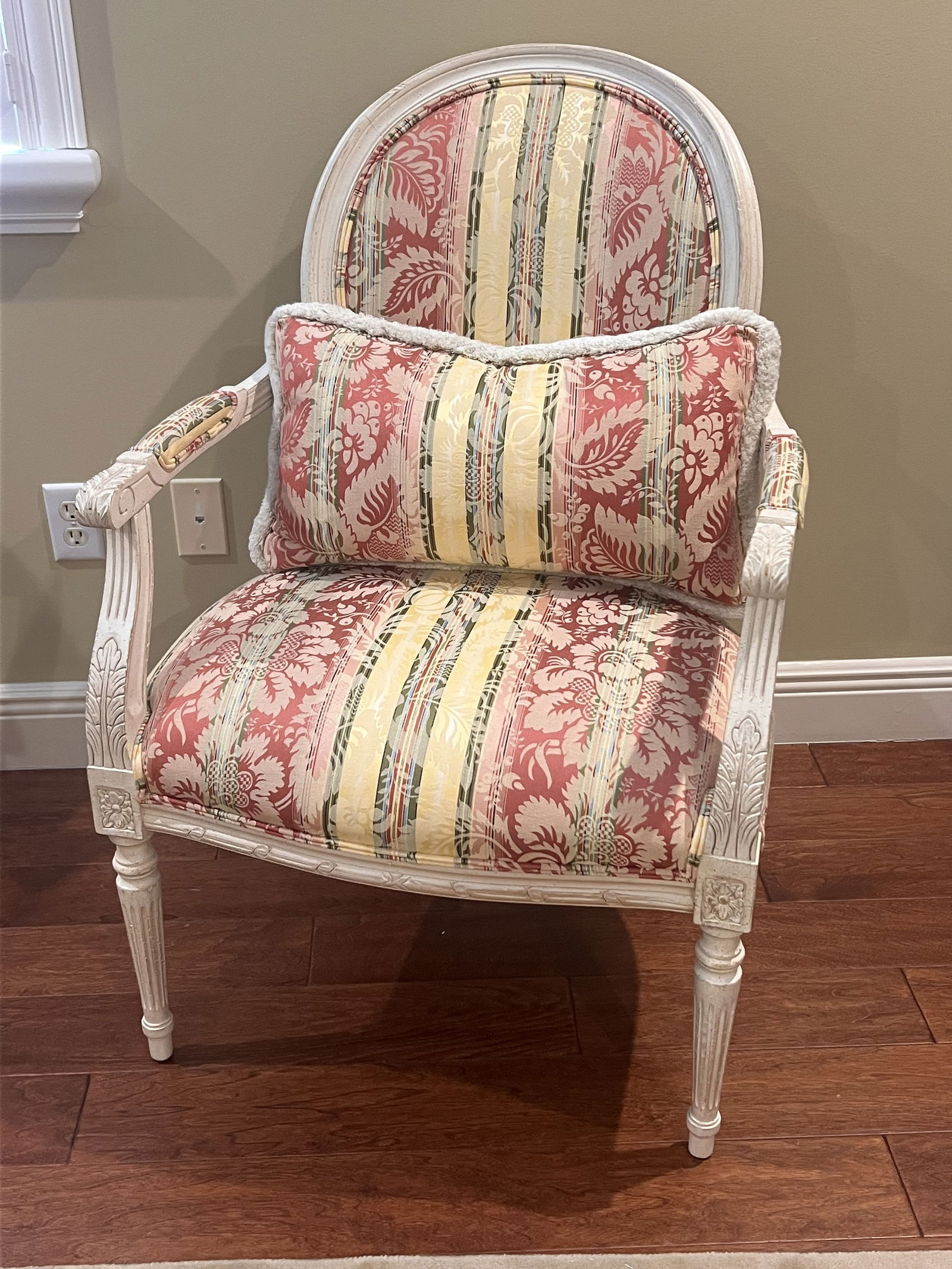 French Neoclassical Luois XVI Style Arm Chair (1 of 9)