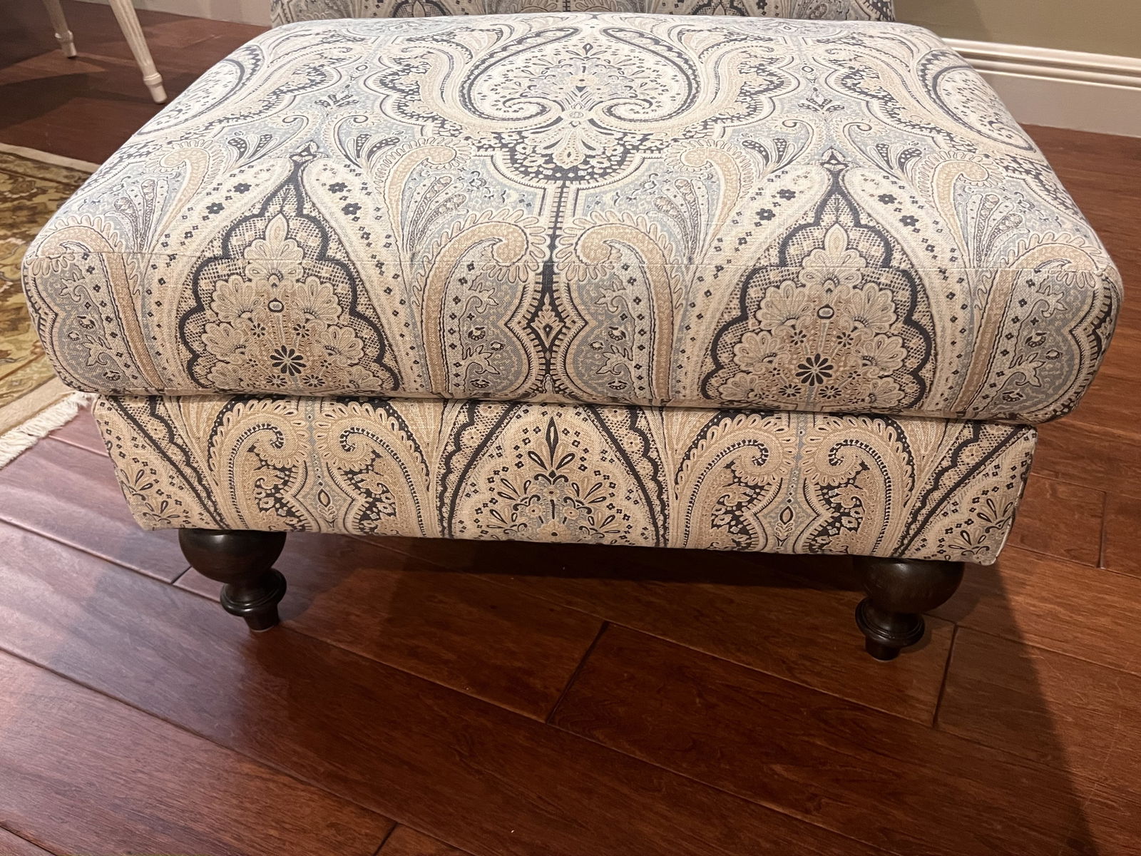 Bassett Furniture Co Arm Chair and Ottoman - 3