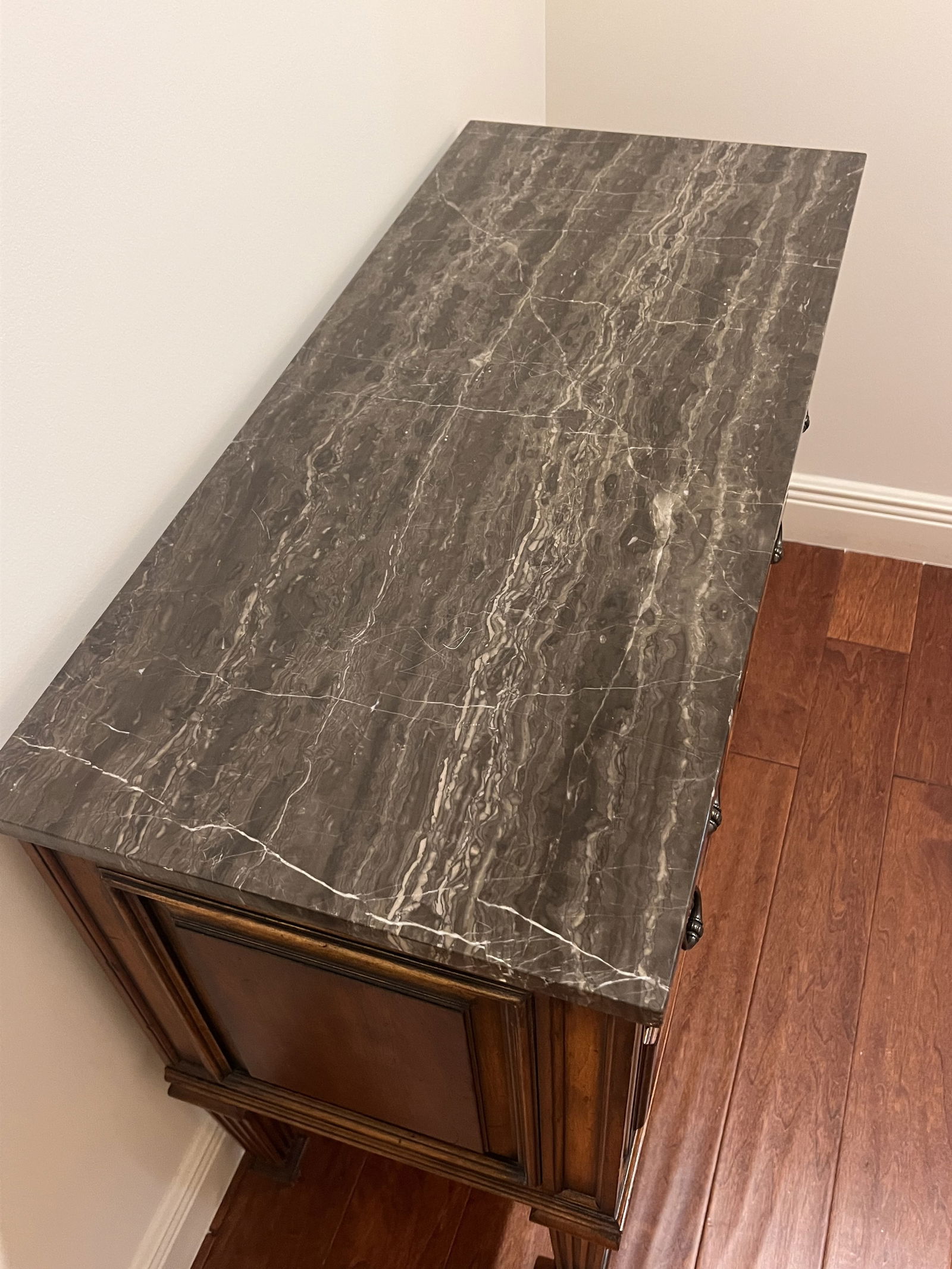 Ethan Allen Marble Top Table - 4