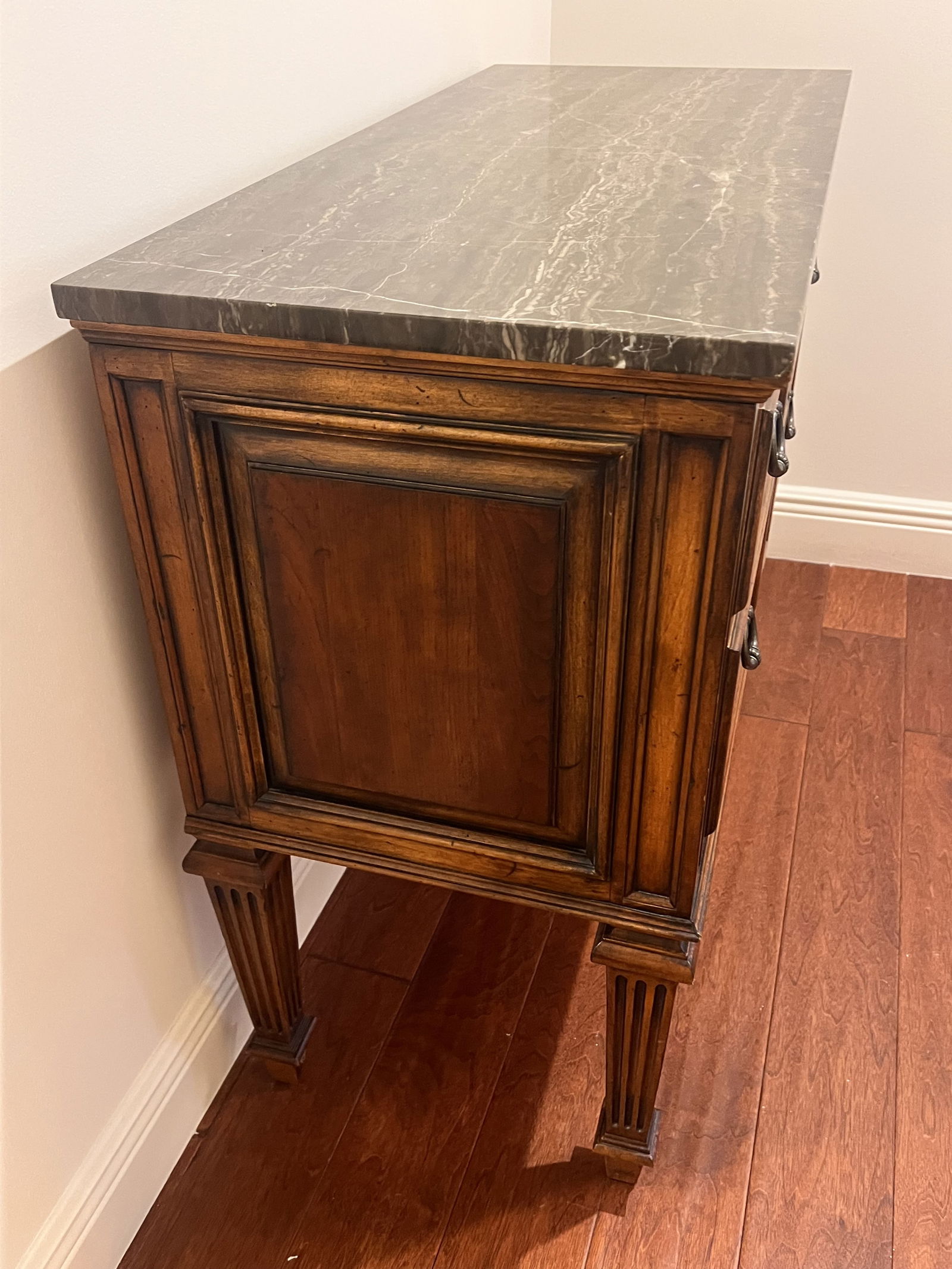 Ethan Allen Marble Top Table - 5