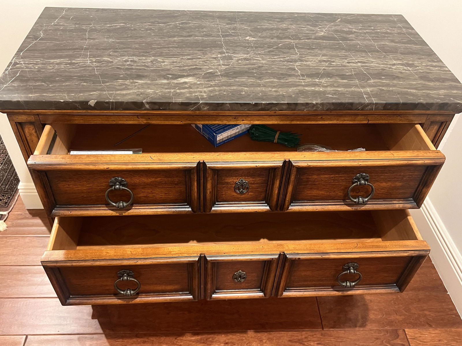 Ethan Allen Marble Top Table - 6