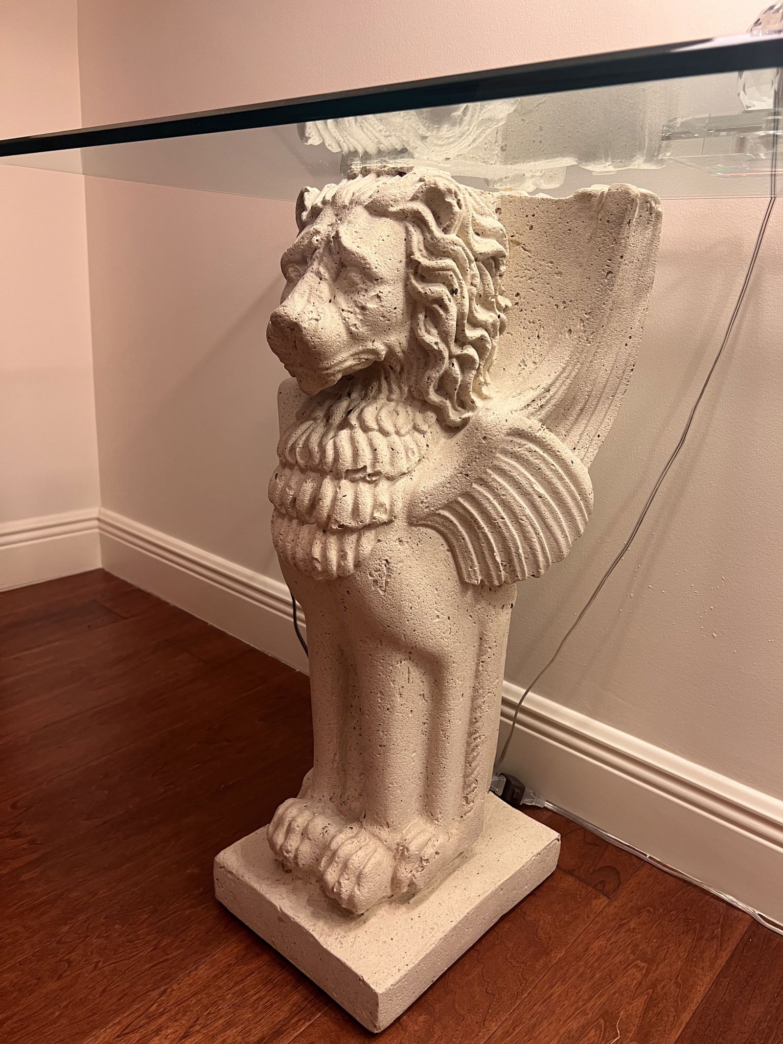 Classic Greek Winged Griffin Console Table - 4