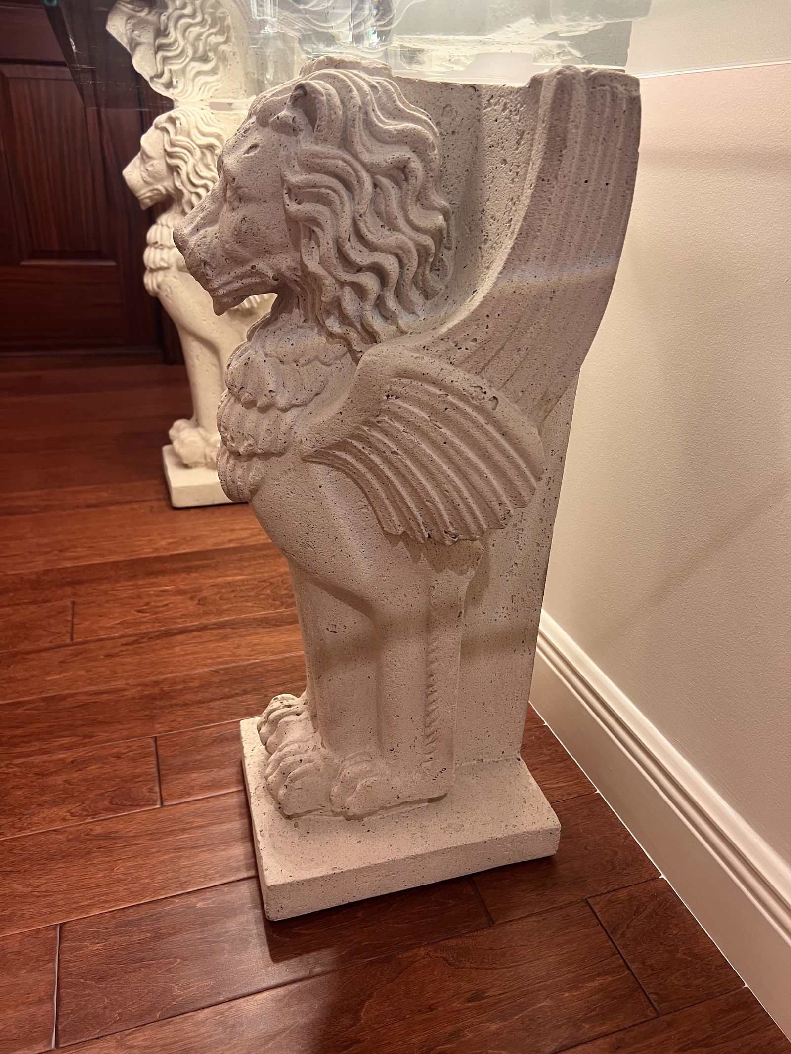 Classic Greek Winged Griffin Console Table - 6