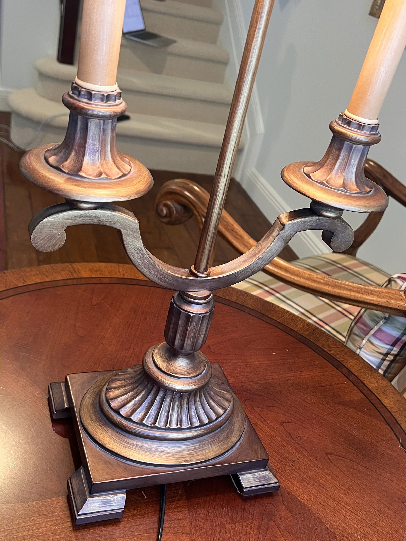 Brass Look Bouillotte Syle Lamp - 3