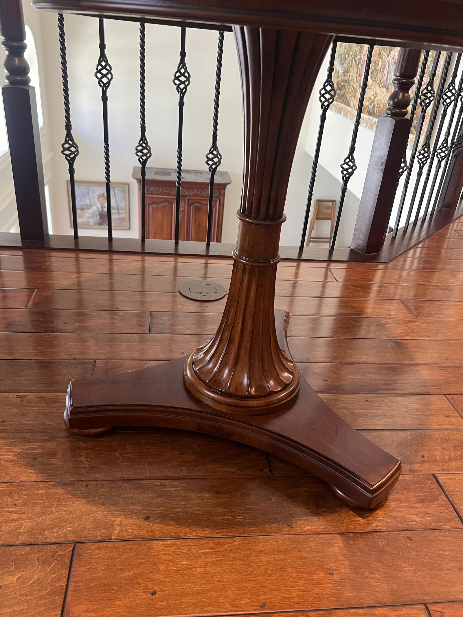 Ethan Allen Pedestal Regency Style Table - 3