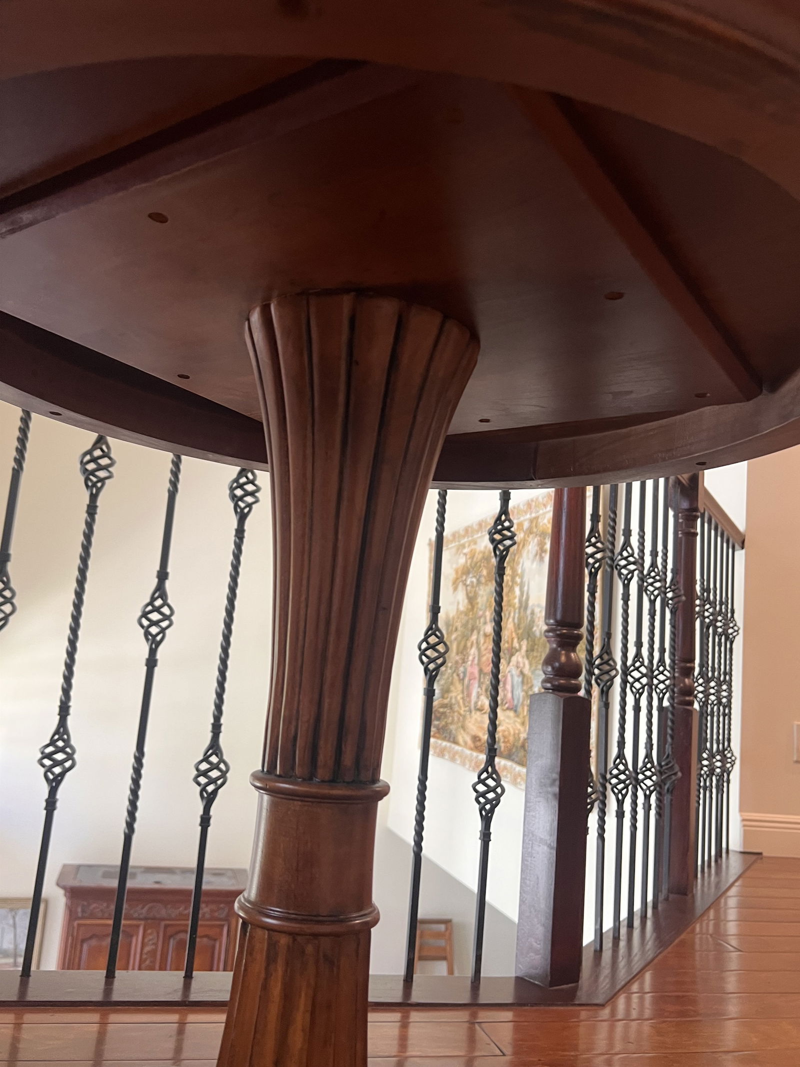 Ethan Allen Pedestal Regency Style Table - 4