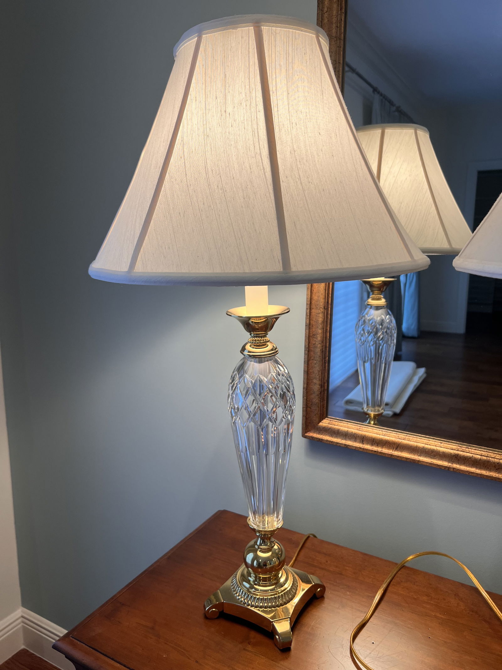 Pair of Waterford Crystal Lamps - 11