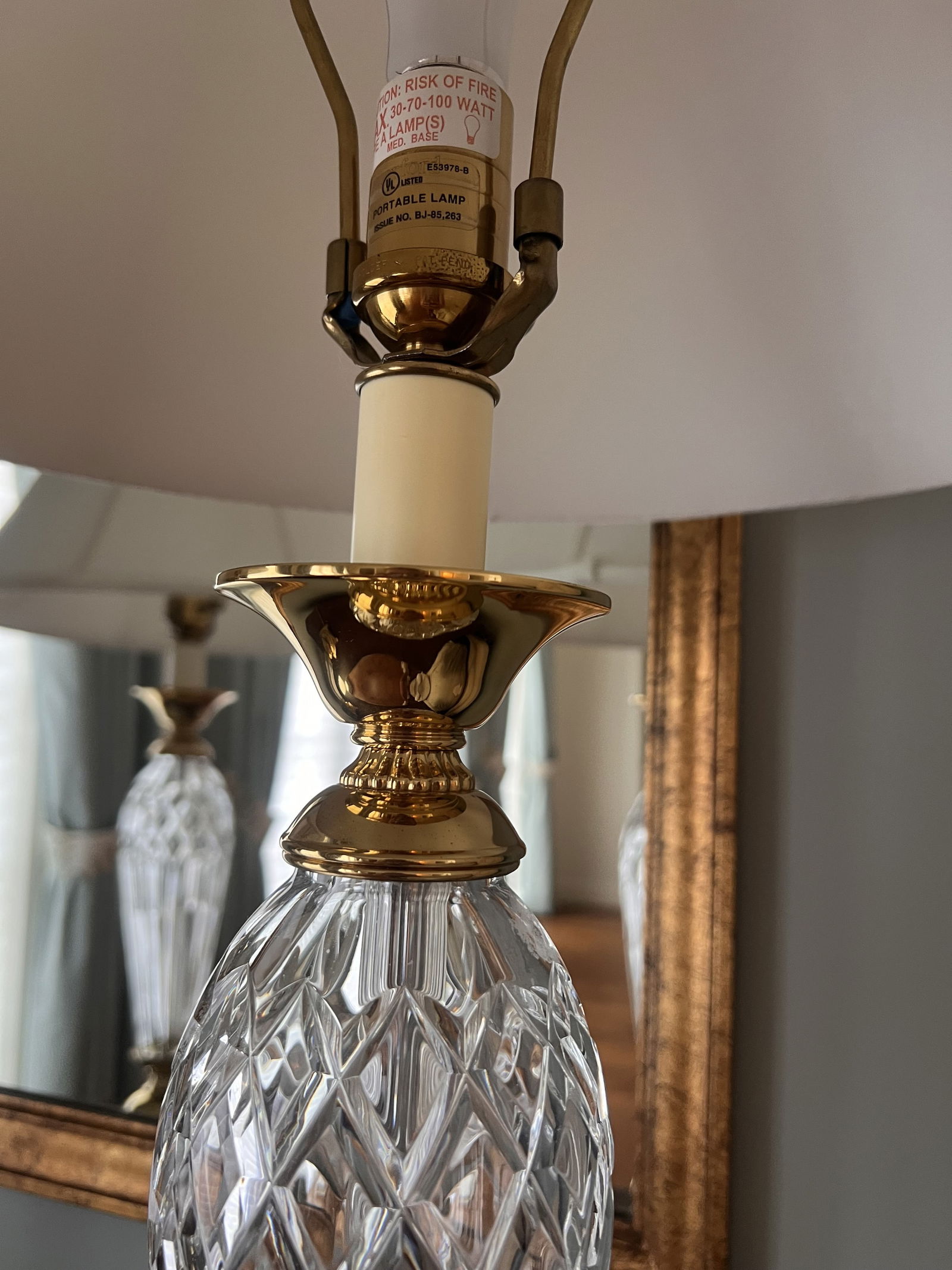 Pair of Waterford Crystal Lamps - 6