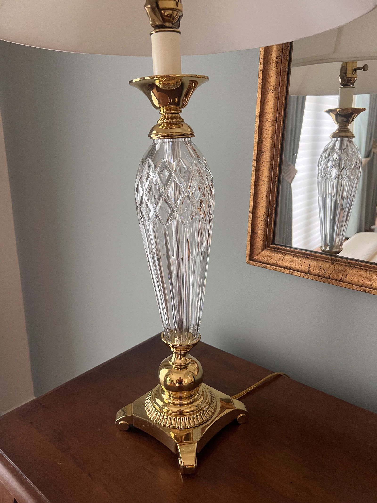 Pair of Waterford Crystal Lamps - 9