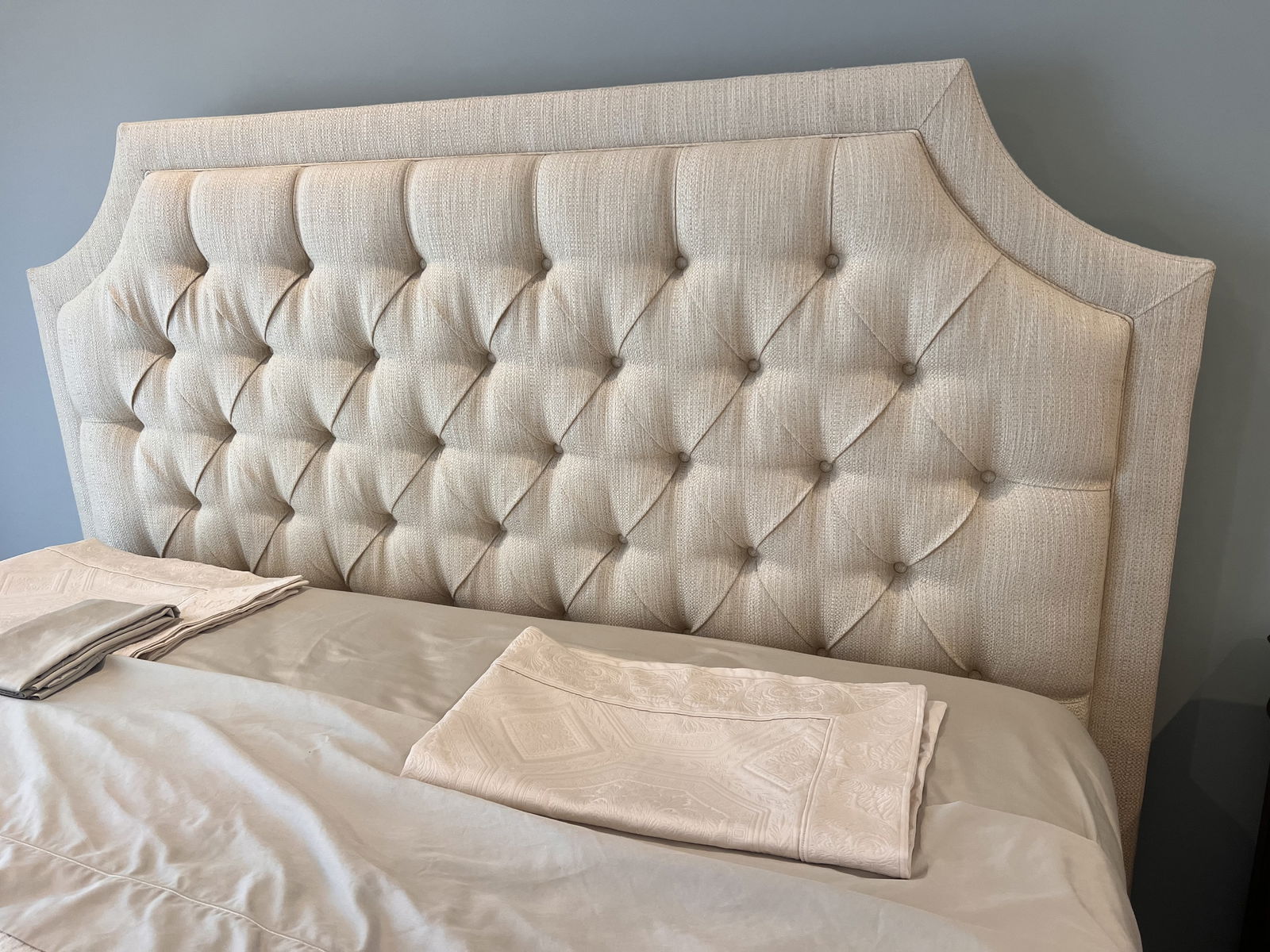 Ethan Allen Custom Upholstered King Bed - 3