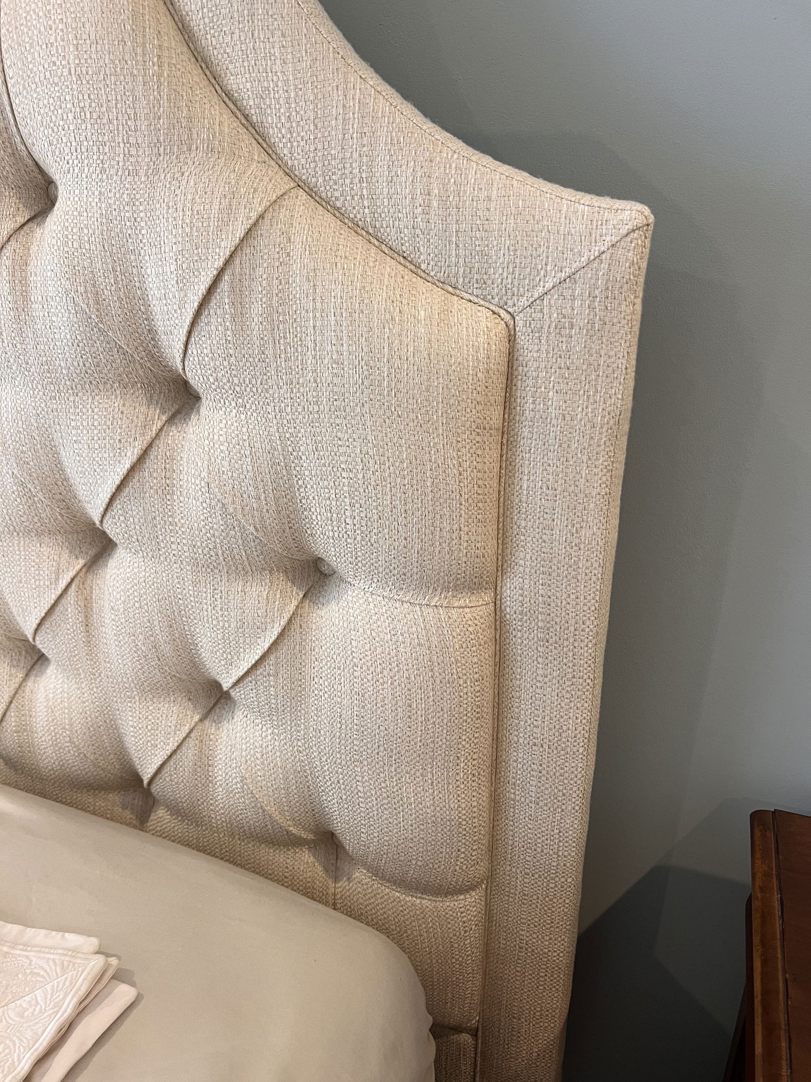 Ethan Allen Custom Upholstered King Bed - 4