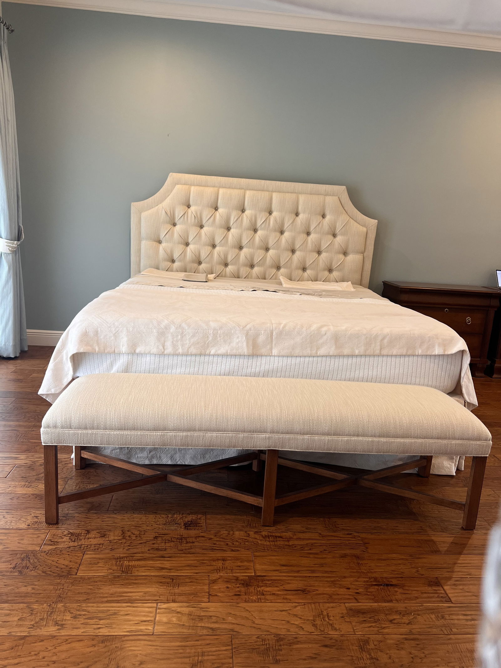 Ethan Allen Custom Upholstered Bench (1 of 7)