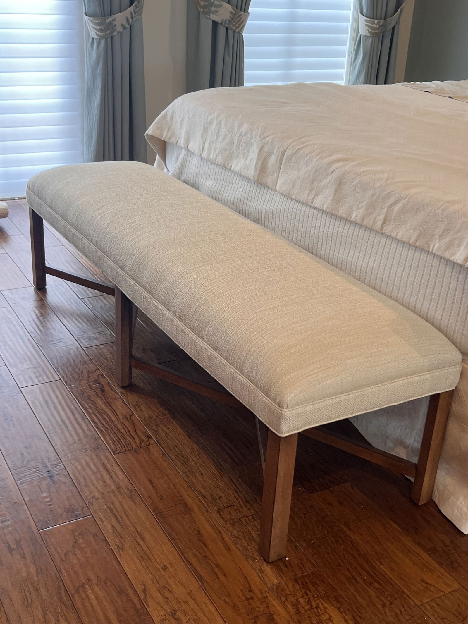 Ethan Allen Custom Upholstered Bench - 7