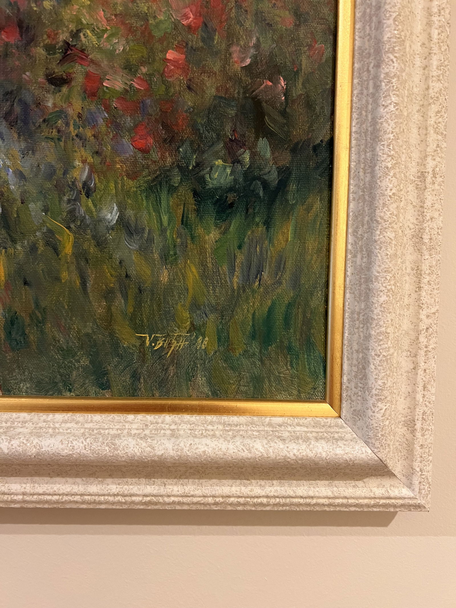 V Bush Impressionist Oil Painting - 3