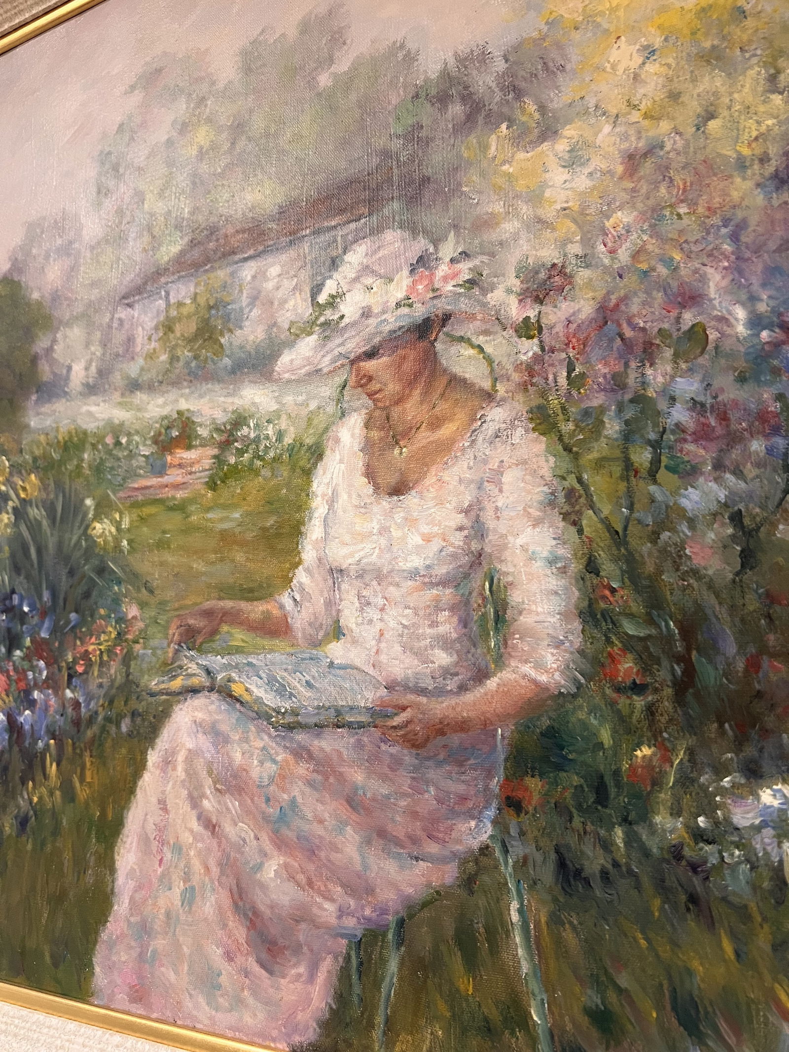 V Bush Impressionist Oil Painting - 4