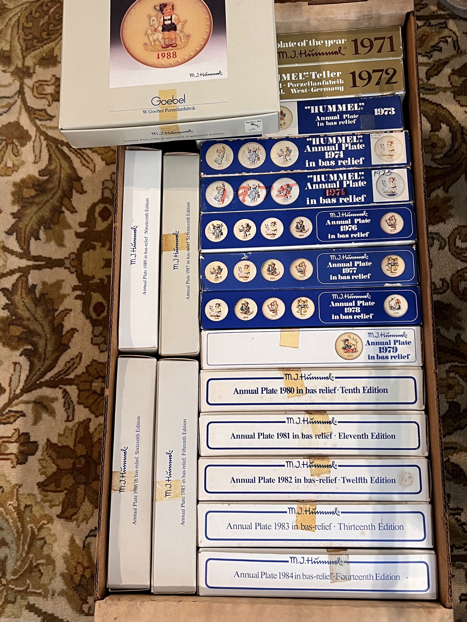 Hummel Collector Plates- 25 Plates and Boxes - 10