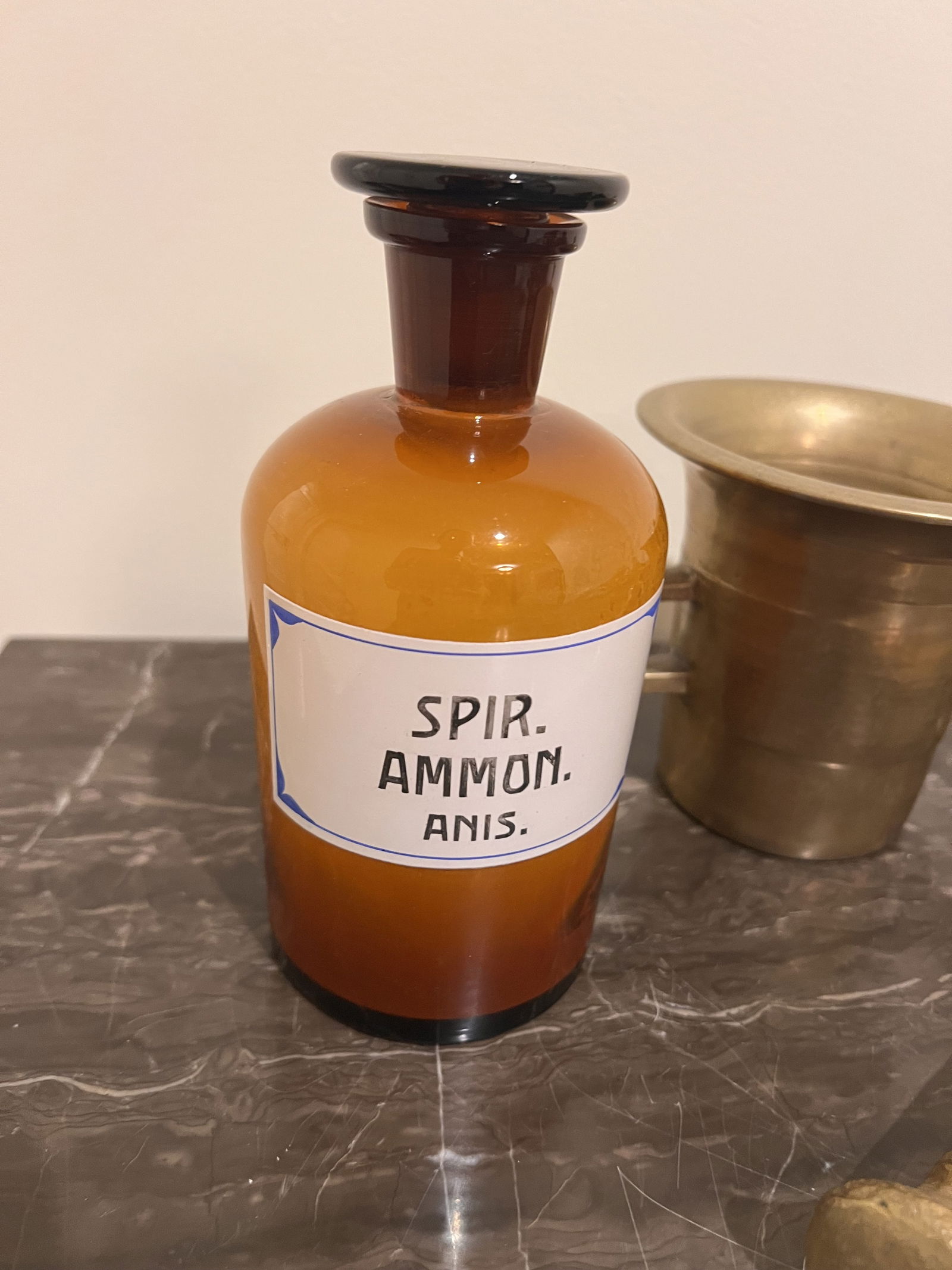 Grouping of Apothecary Collectibles Inclu Mortar and Pestle - 5