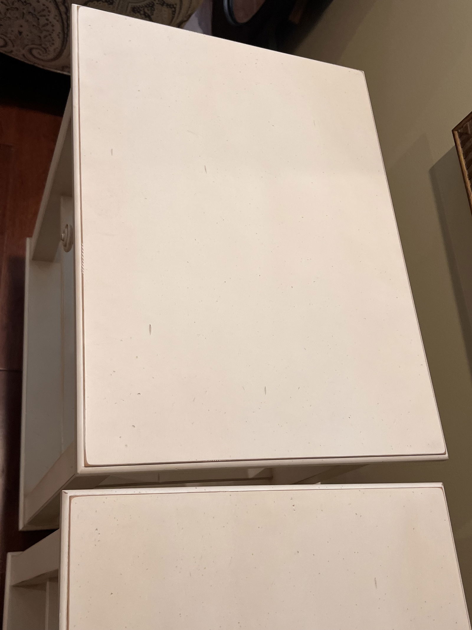 Pair of White Wood Night Stands - 6