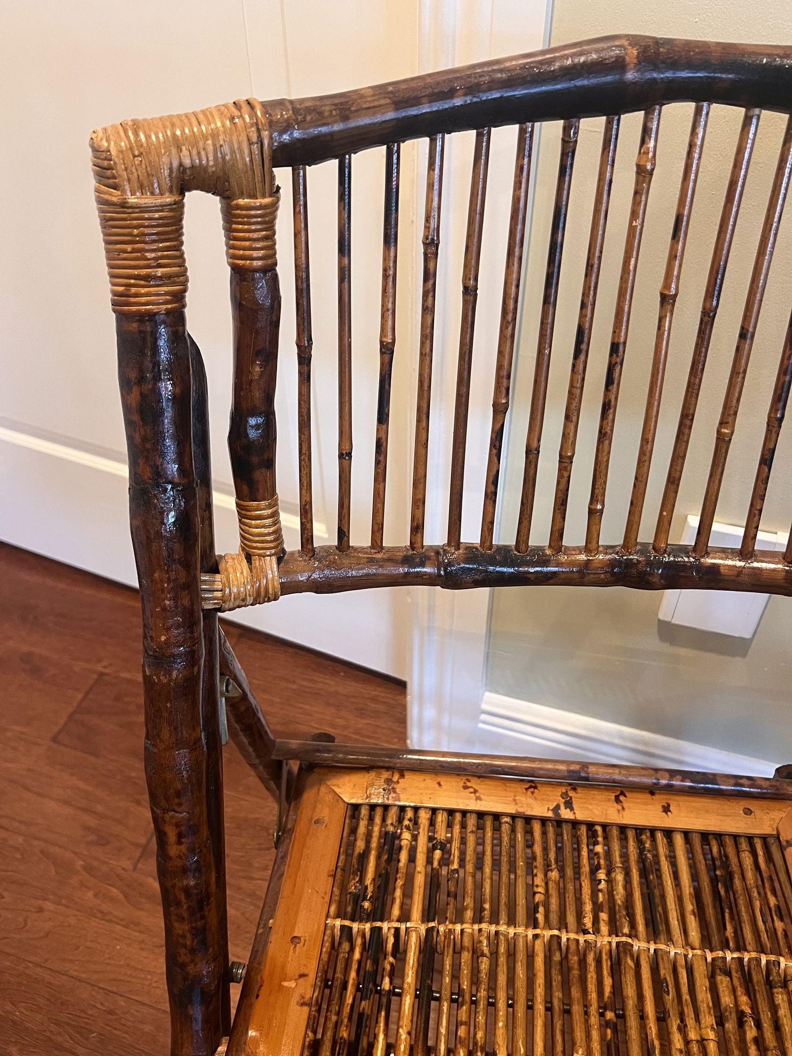 (2) Bamboo Folding Chairs - 5