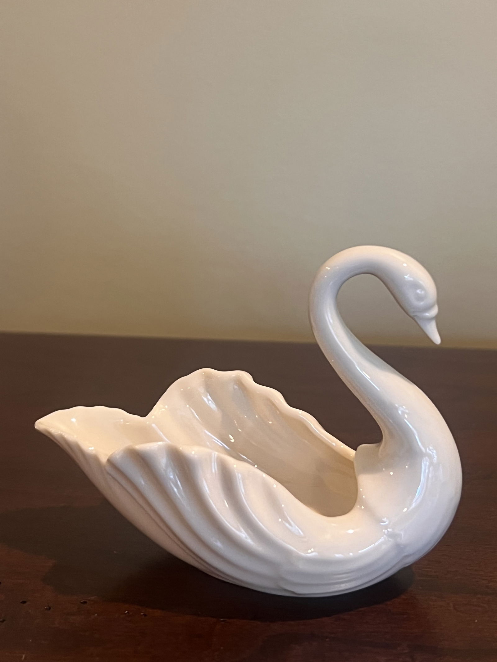 Lenox Swan and Bid Vase - 2